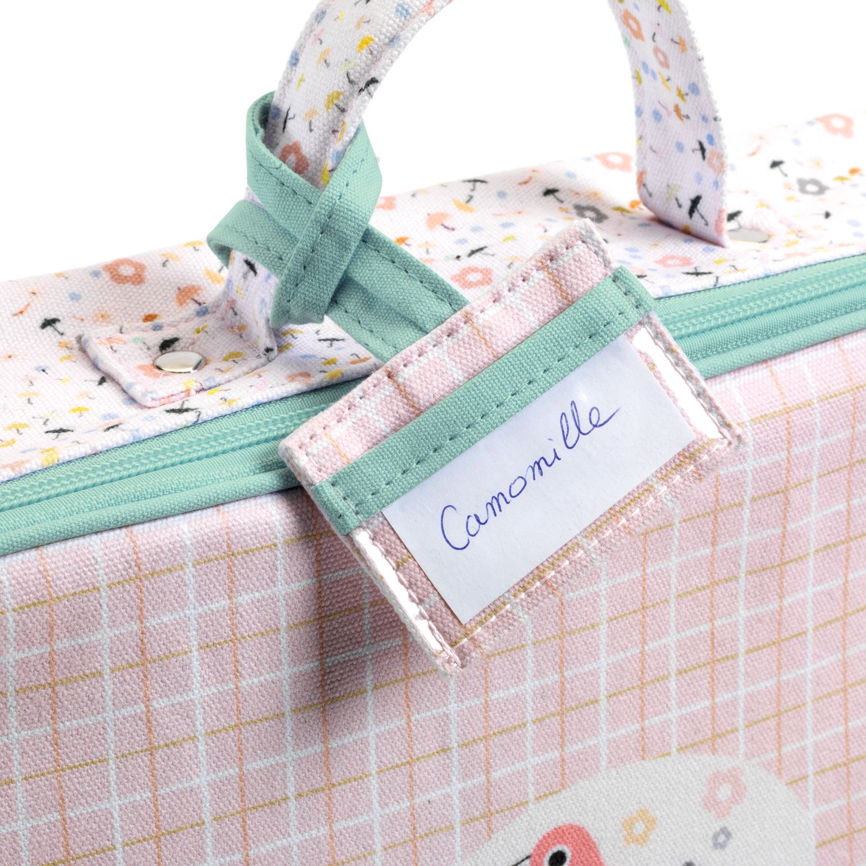 Bababőrönd - Világos kockás - Suitcase