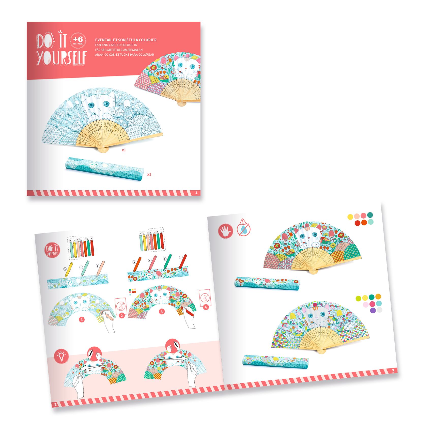 Csináld magad - Cicás legyező - Koneko