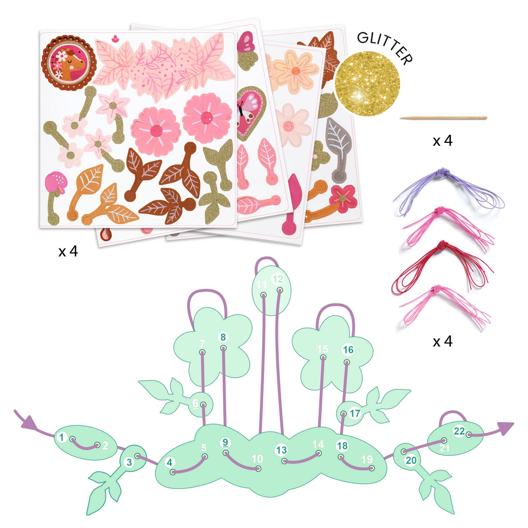 Készítsd magad! - Papírékszer készítő, csillám - Delicate medallions 