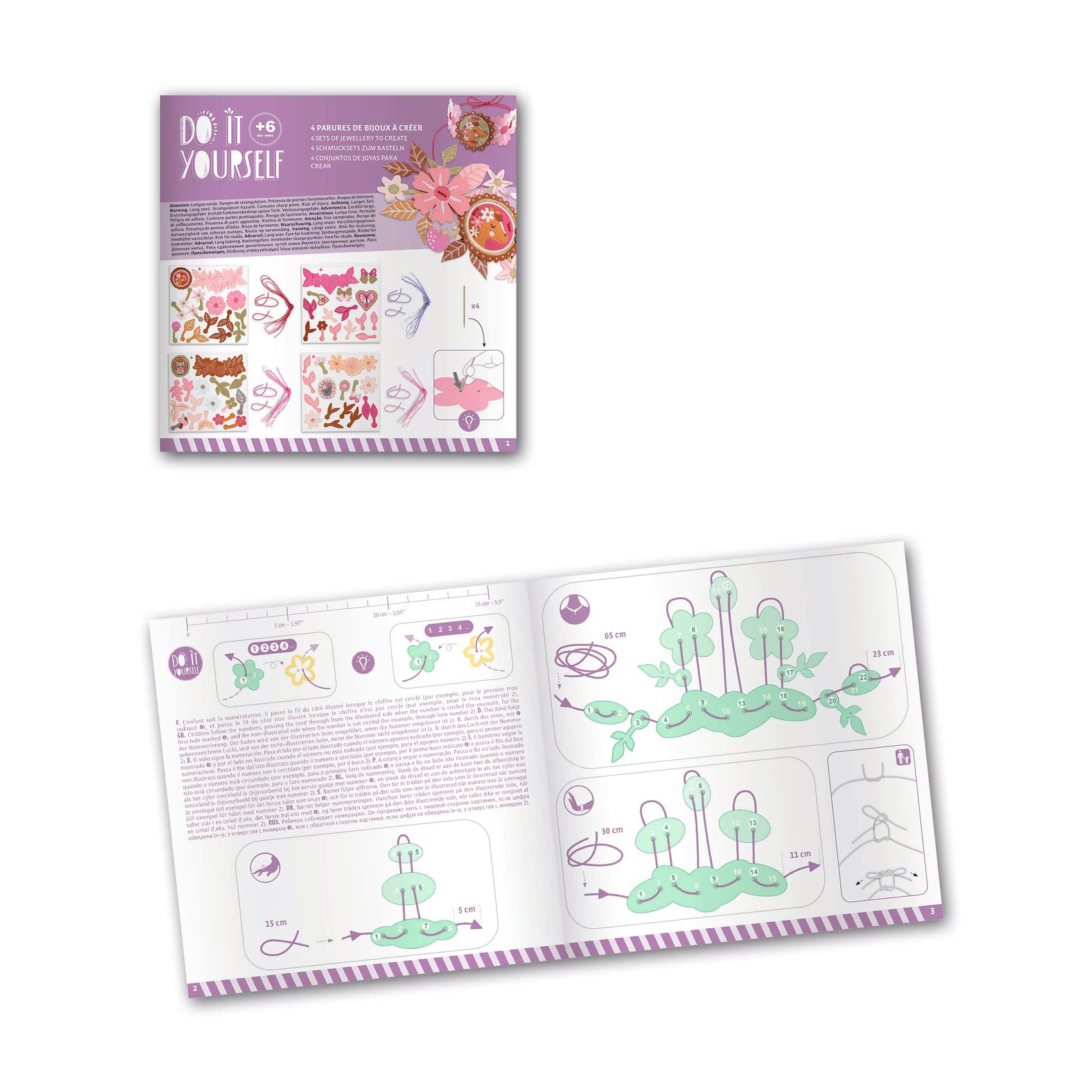 Készítsd magad! - Papírékszer készítő, csillám - Delicate medallions 