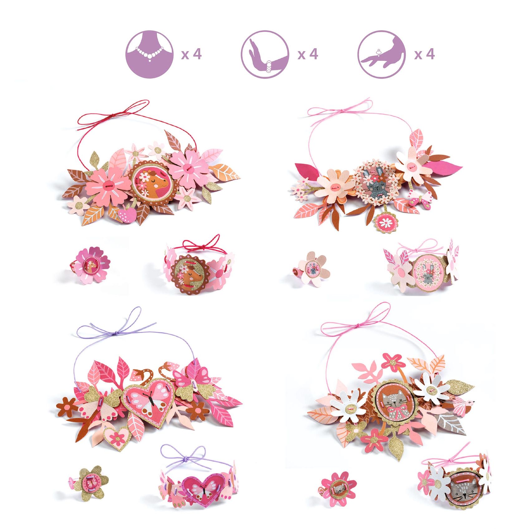 Készítsd magad! - Papírékszer készítő, csillám - Delicate medallions 