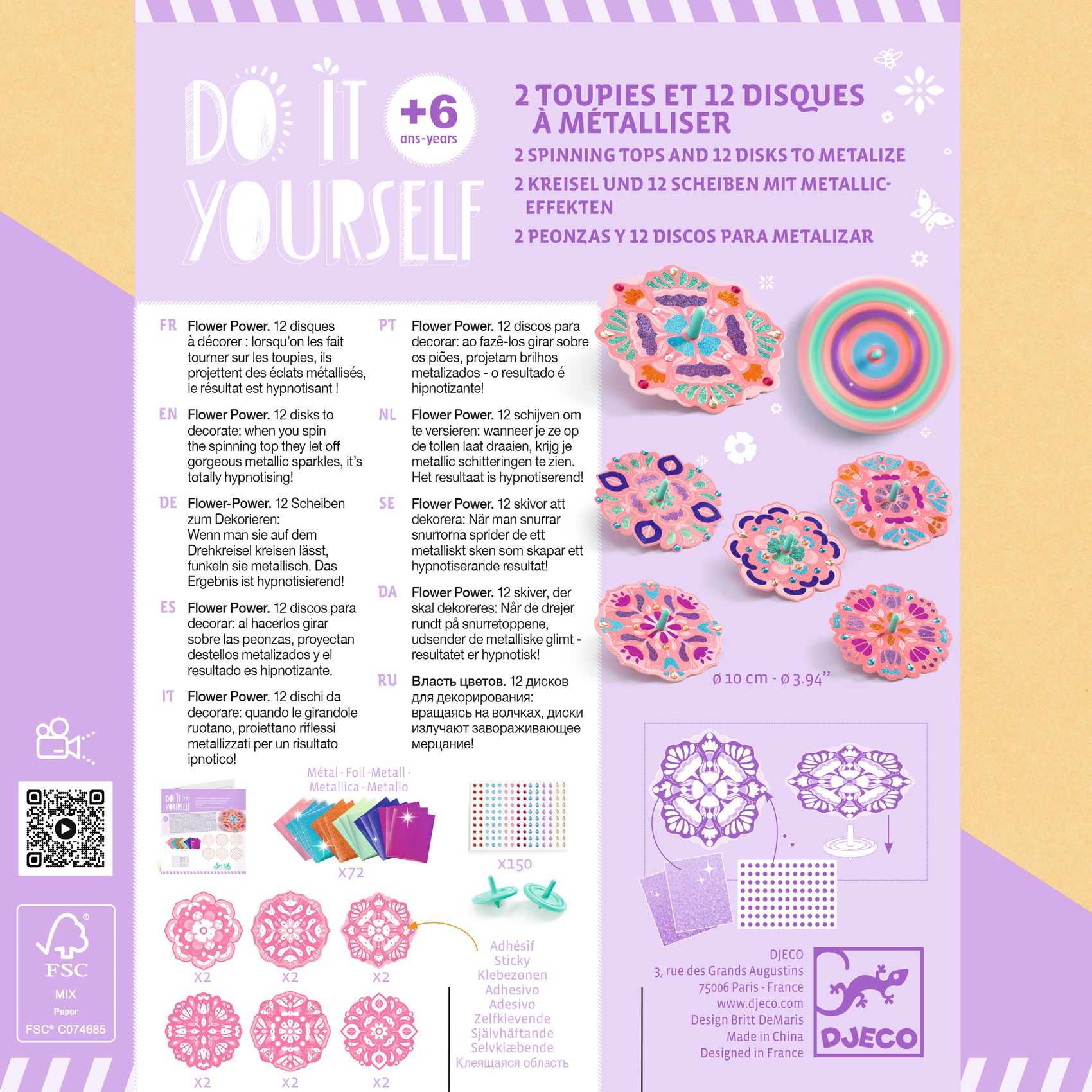 Csináld magad! - Színkeverő pörgettyű virágokkal - Flower Power