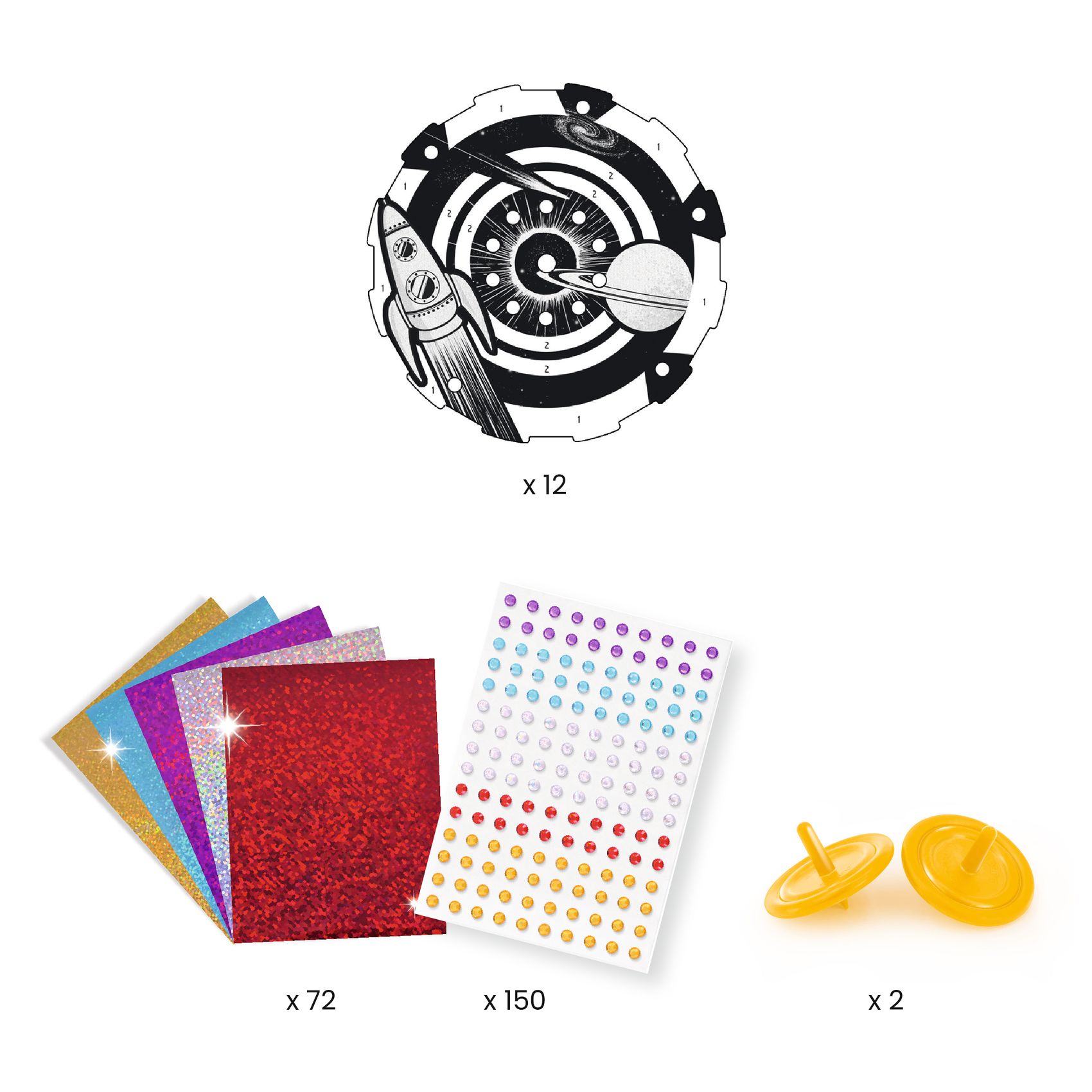 Csináld magad! - Színkeverő pörgettyű világűrben - Hypno cosmos