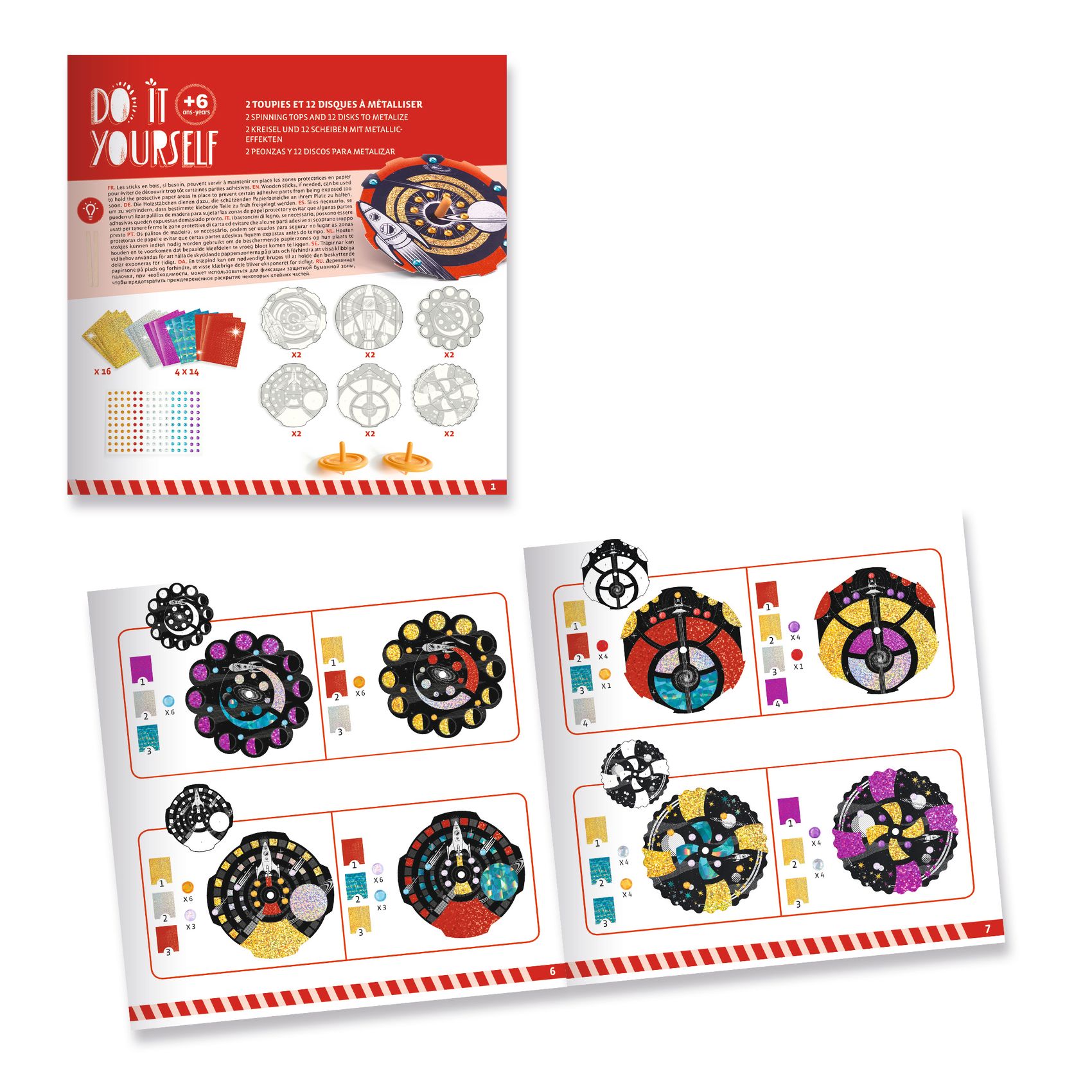 Csináld magad! - Színkeverő pörgettyű világűrben - Hypno cosmos