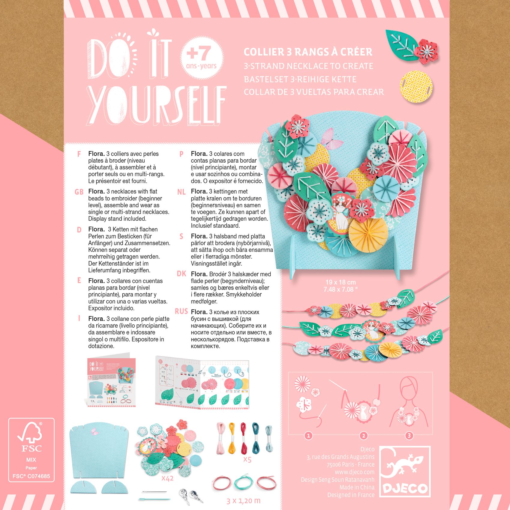 Csináld magad! - Papírékszer hímzett vírágokból - Flora