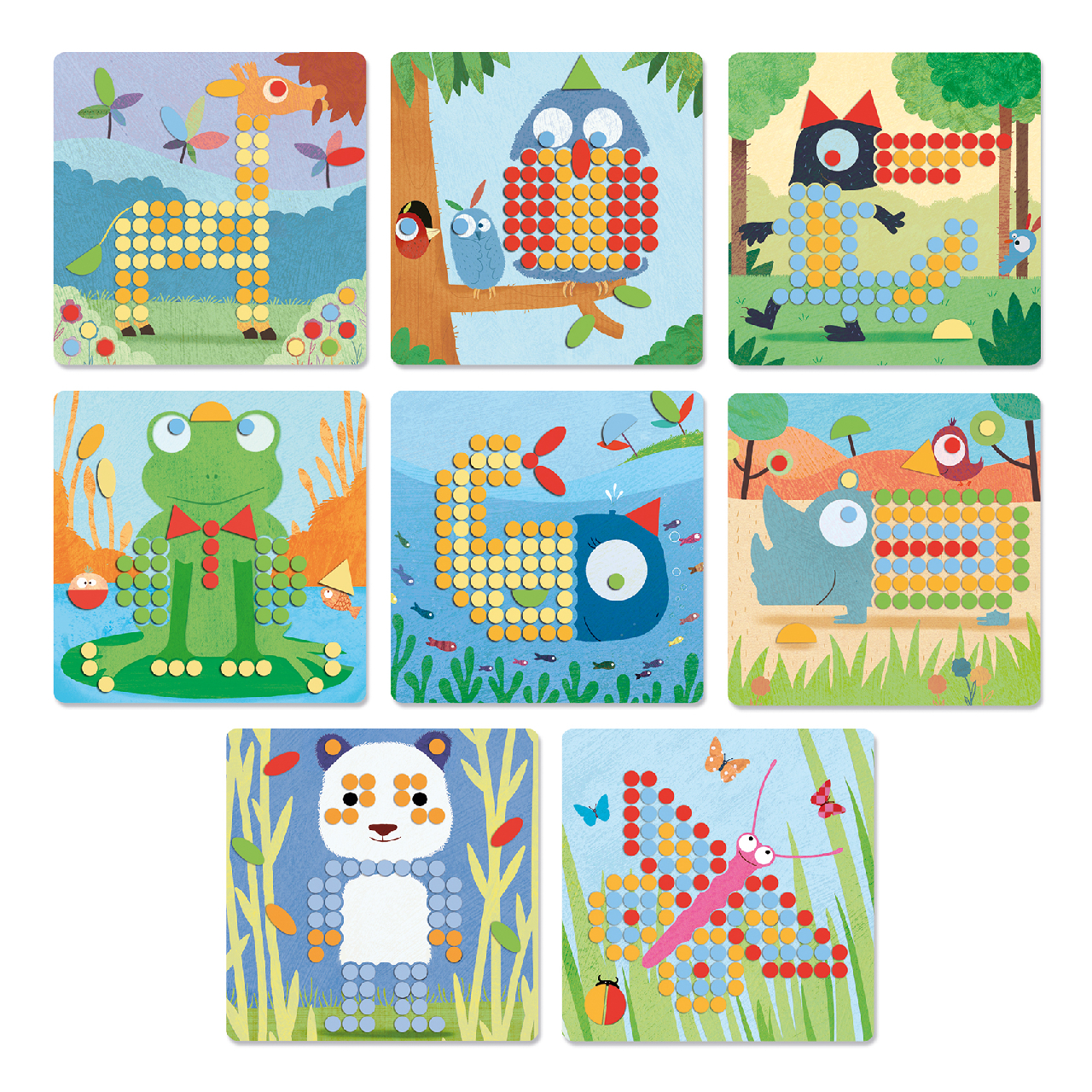 Pötyi mozaik - Vadállatok - Mosaico Rigolo