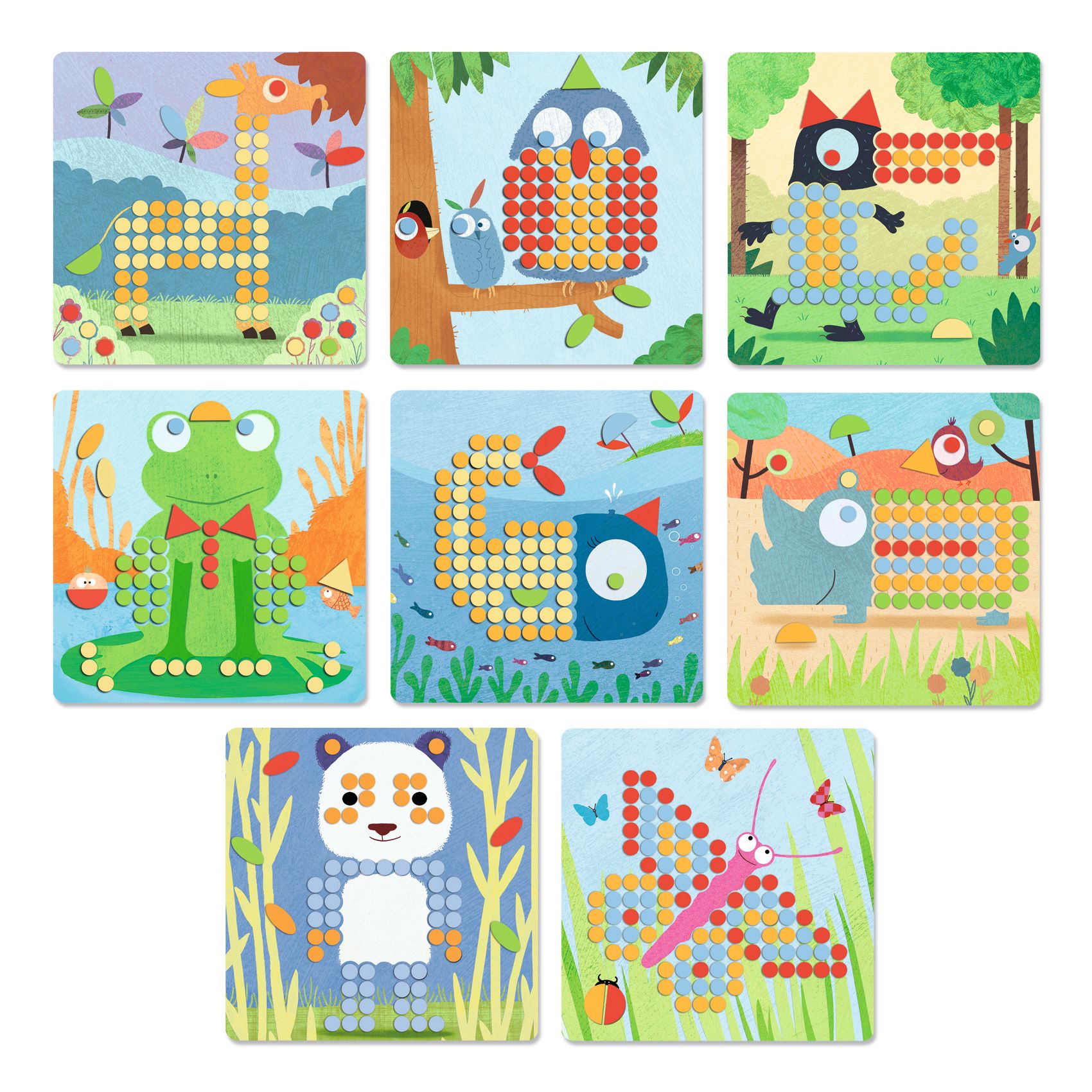 Pötyi mozaik - Vadállatok - Mosaico Rigolo