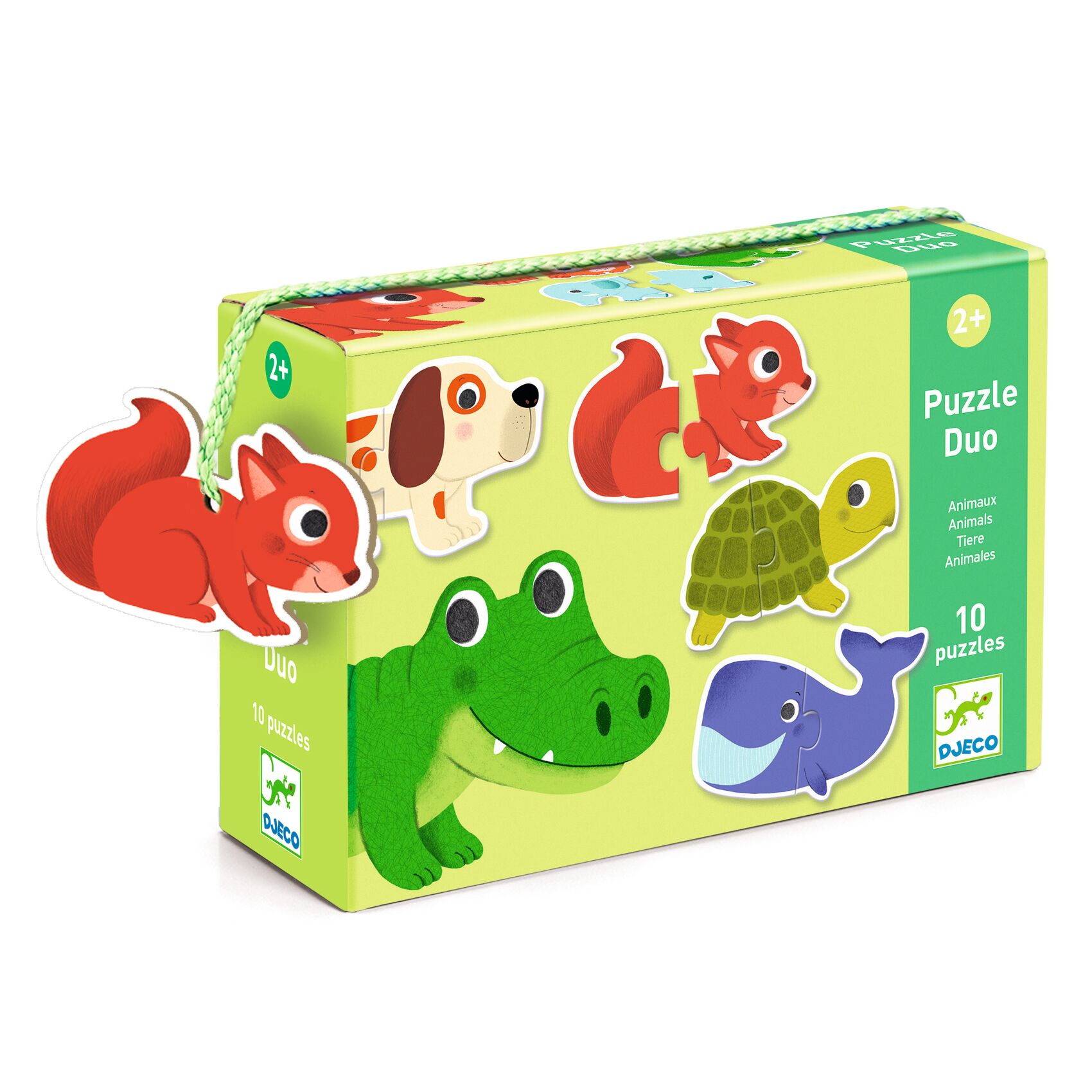 Párosító puzzle - Állatos, 20 db-os - Animals
