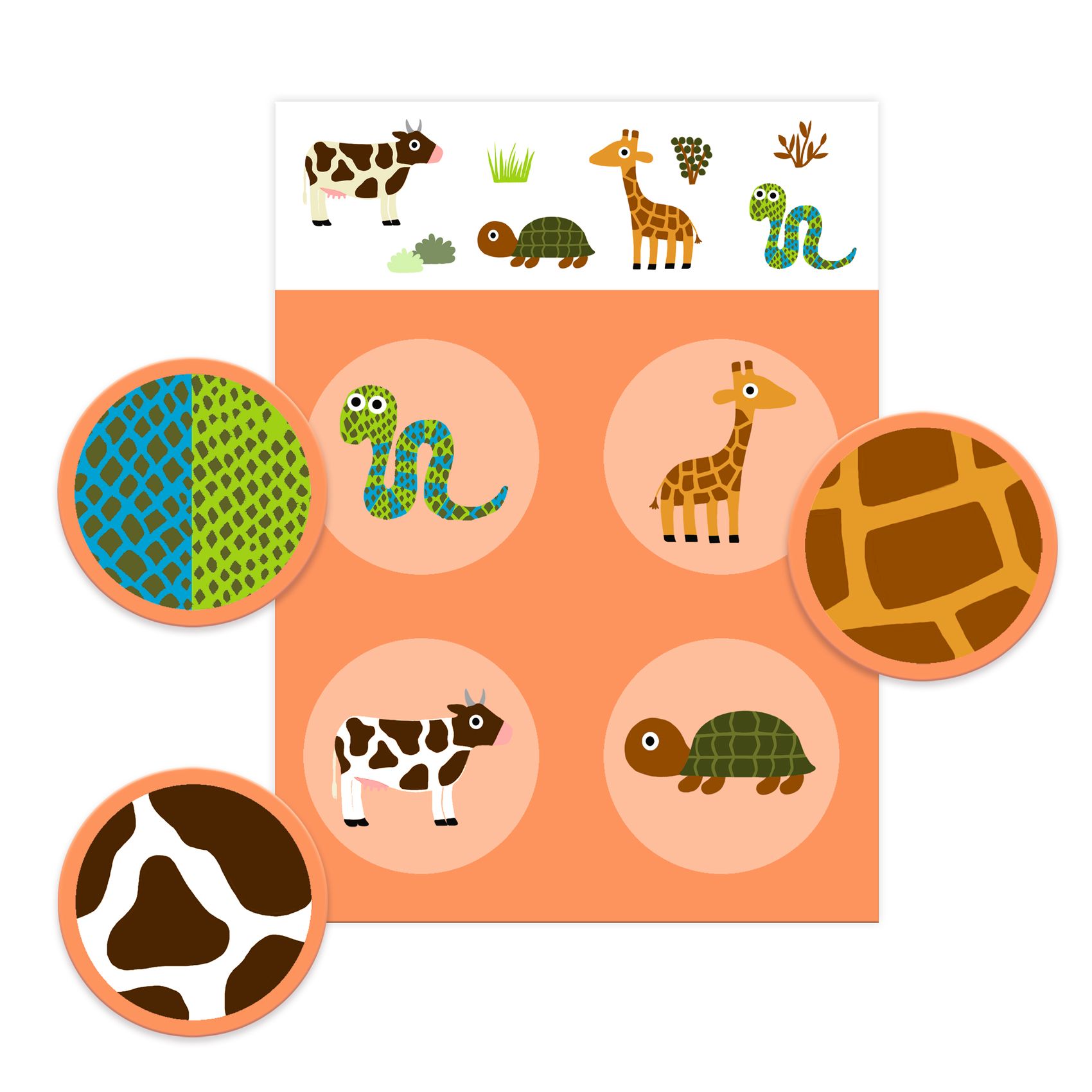 Társasjáték - Tollas és szőrös - Loto Feathers and Fur