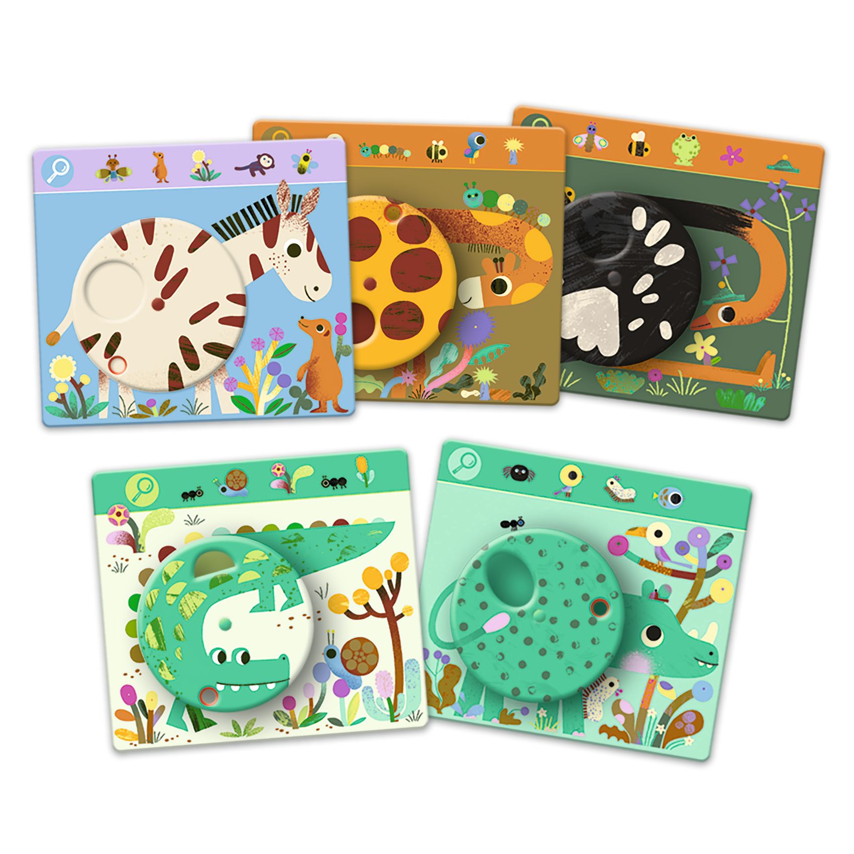 Fejlesztő játék, megfigyelés - Keress és pörgess, Szavanna - Eduludo Obs Savana