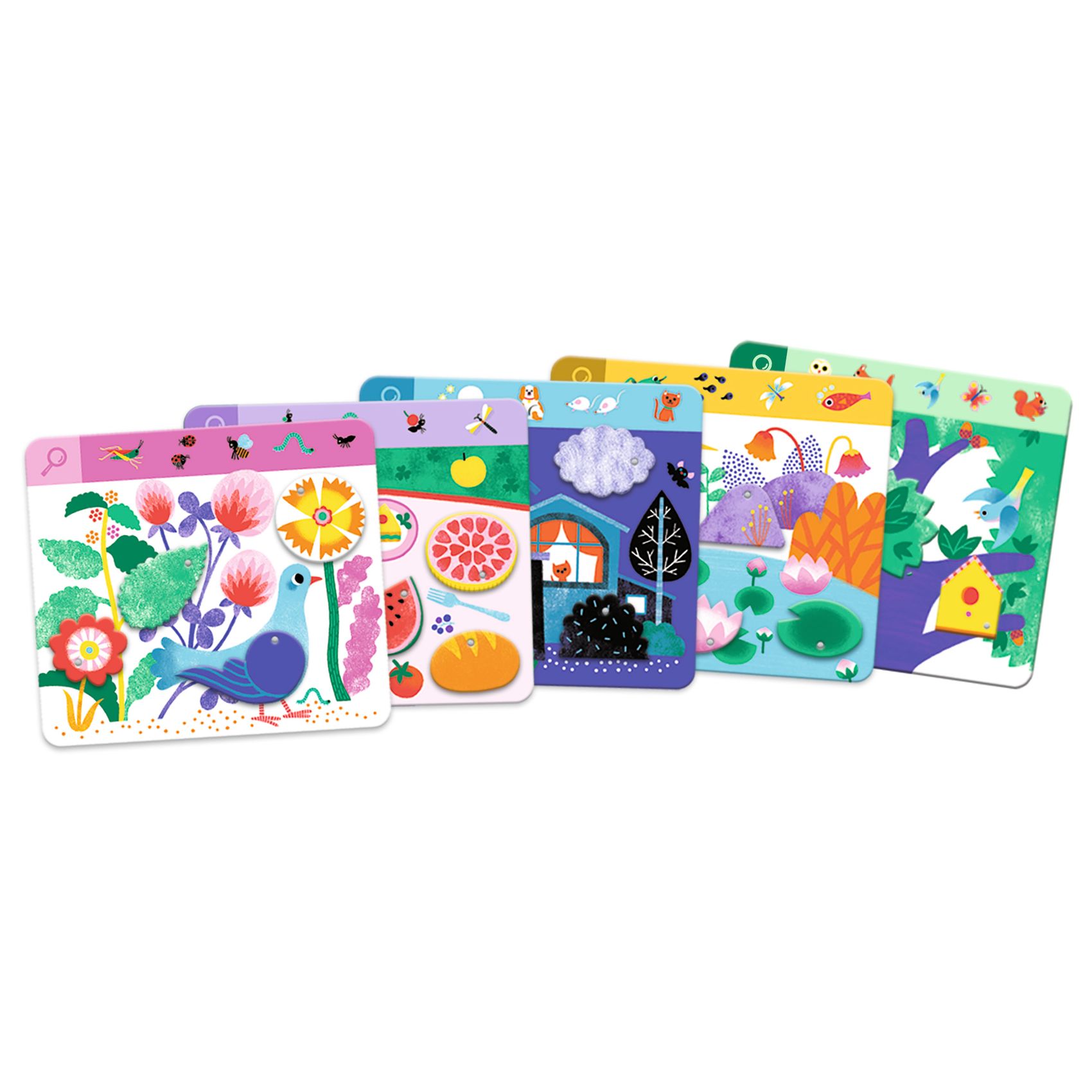 Fejlesztő játék, megfigyelés - Keress és pörgess, Állatok - Eduludo Obs Animo