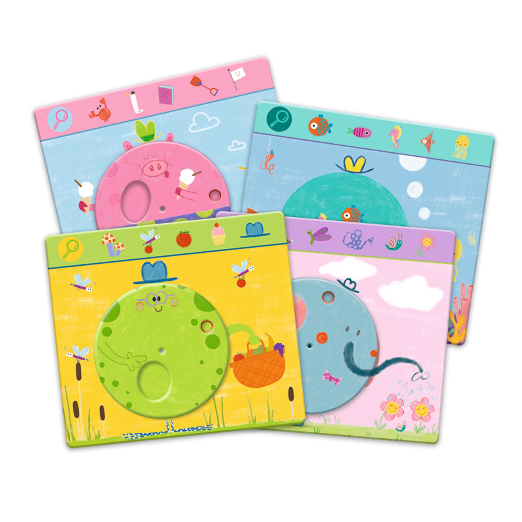 Fejlesztő játék, megfigyelés - Keress és pörgess, Tréfás - Eduludo Obs Funny