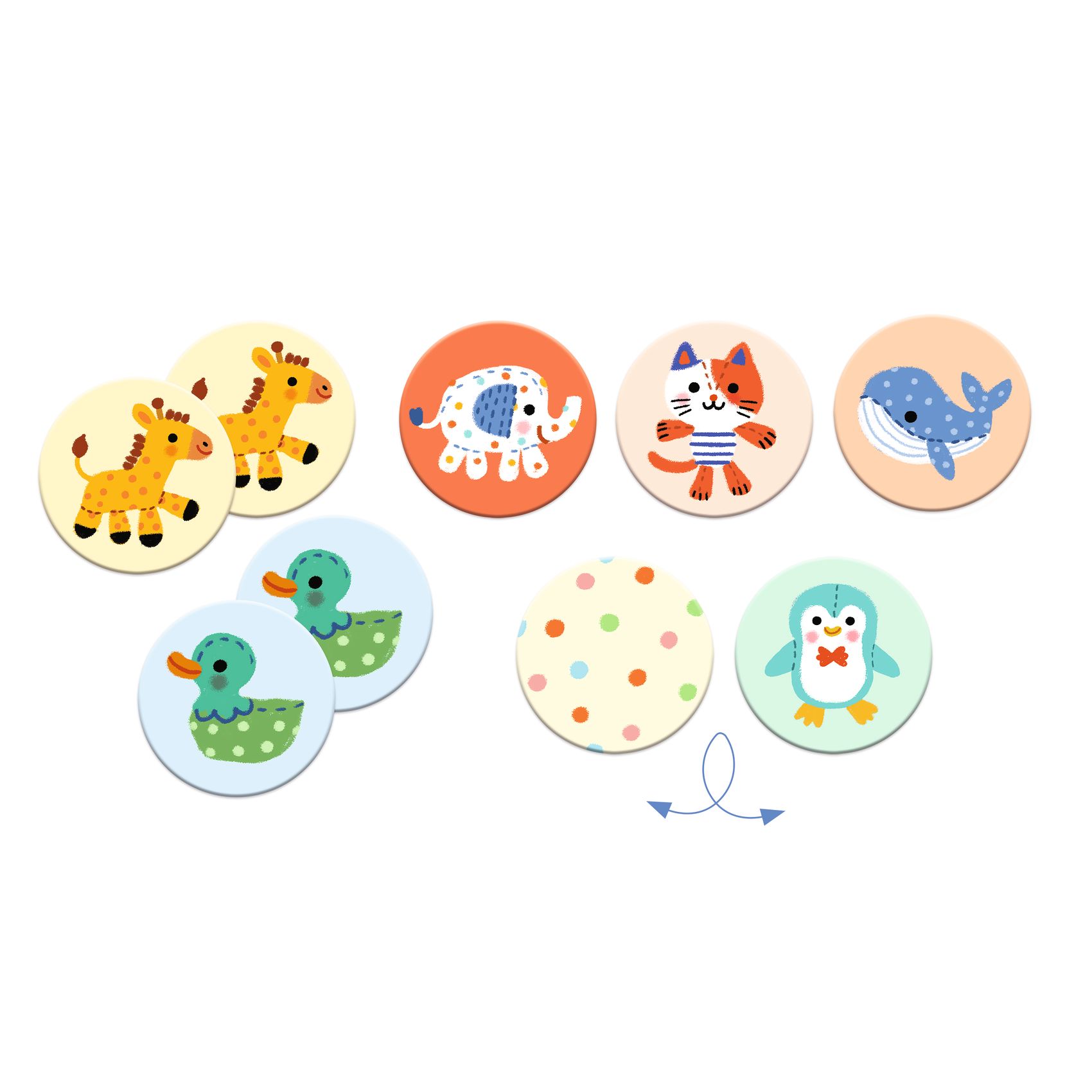 Memória játék - Kedvencek - Memo Stuffed animals