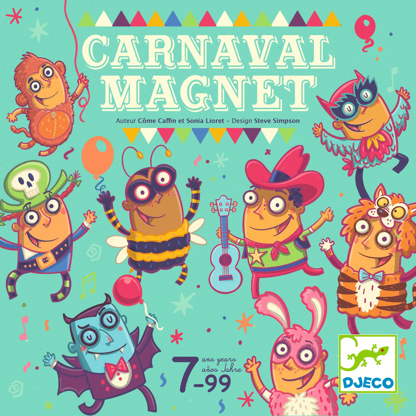 Társasjáték - Vakok karneválja - Carnaval Magnet