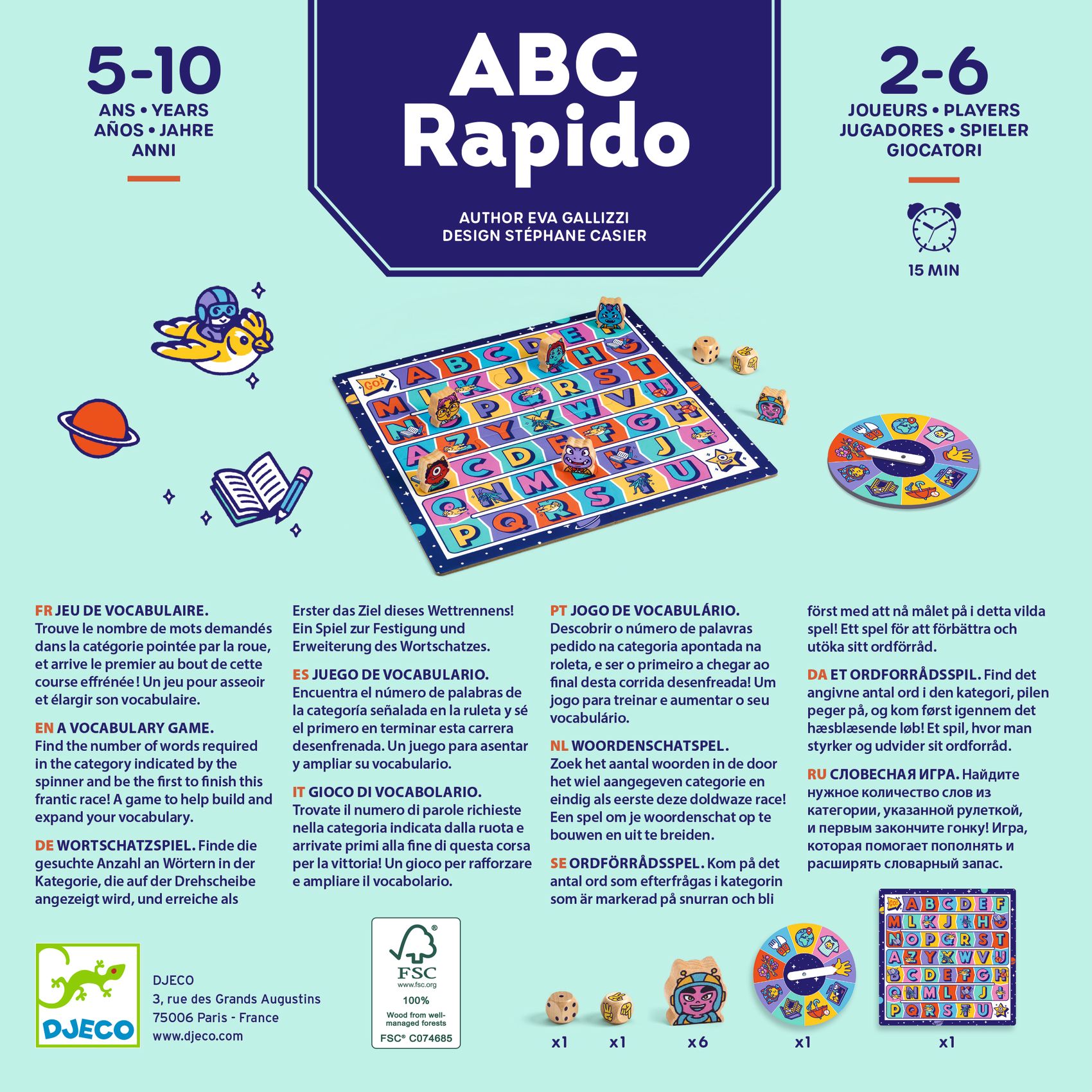 Társasjáték - Szókincs bajnokság - ABC Rapido