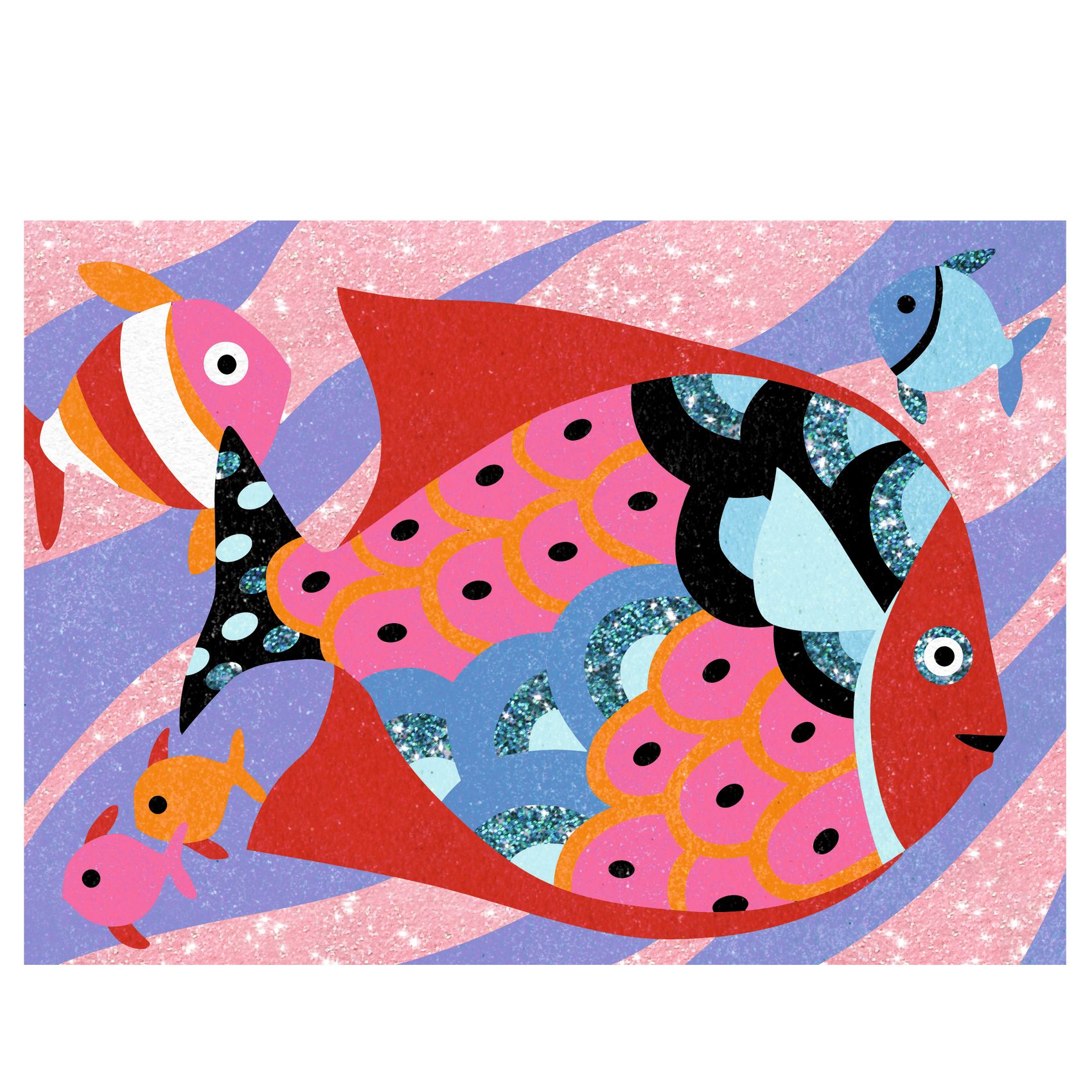 Homokkép készítés - Szivárványos halak - Fish rainbows