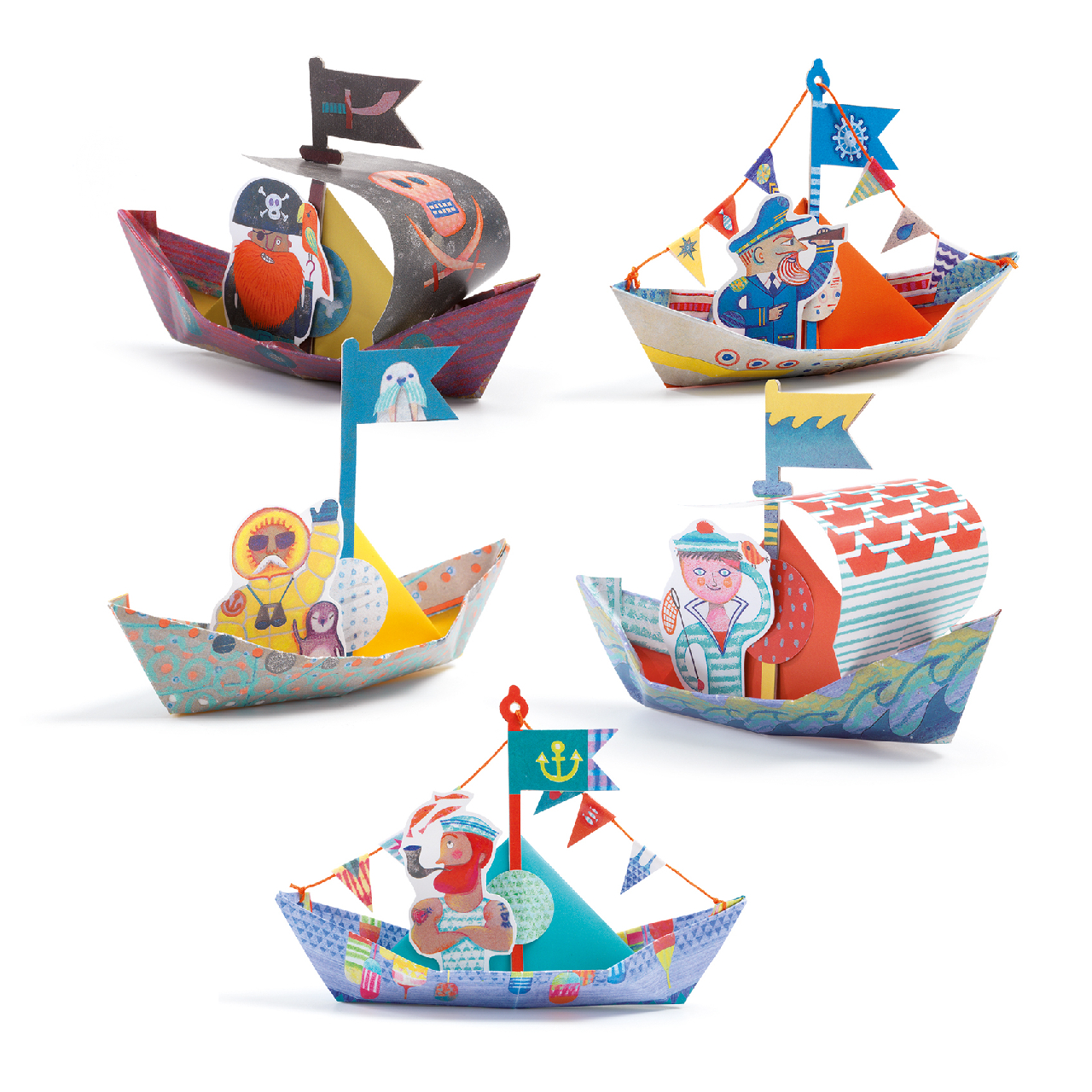 Origami - Papírcsónak - Floating boats