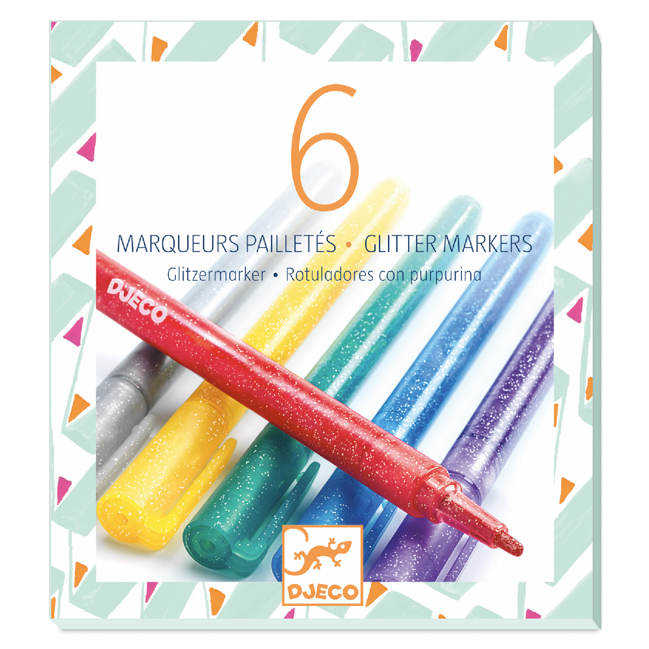 6 csillámtoll - 6 glitter markers