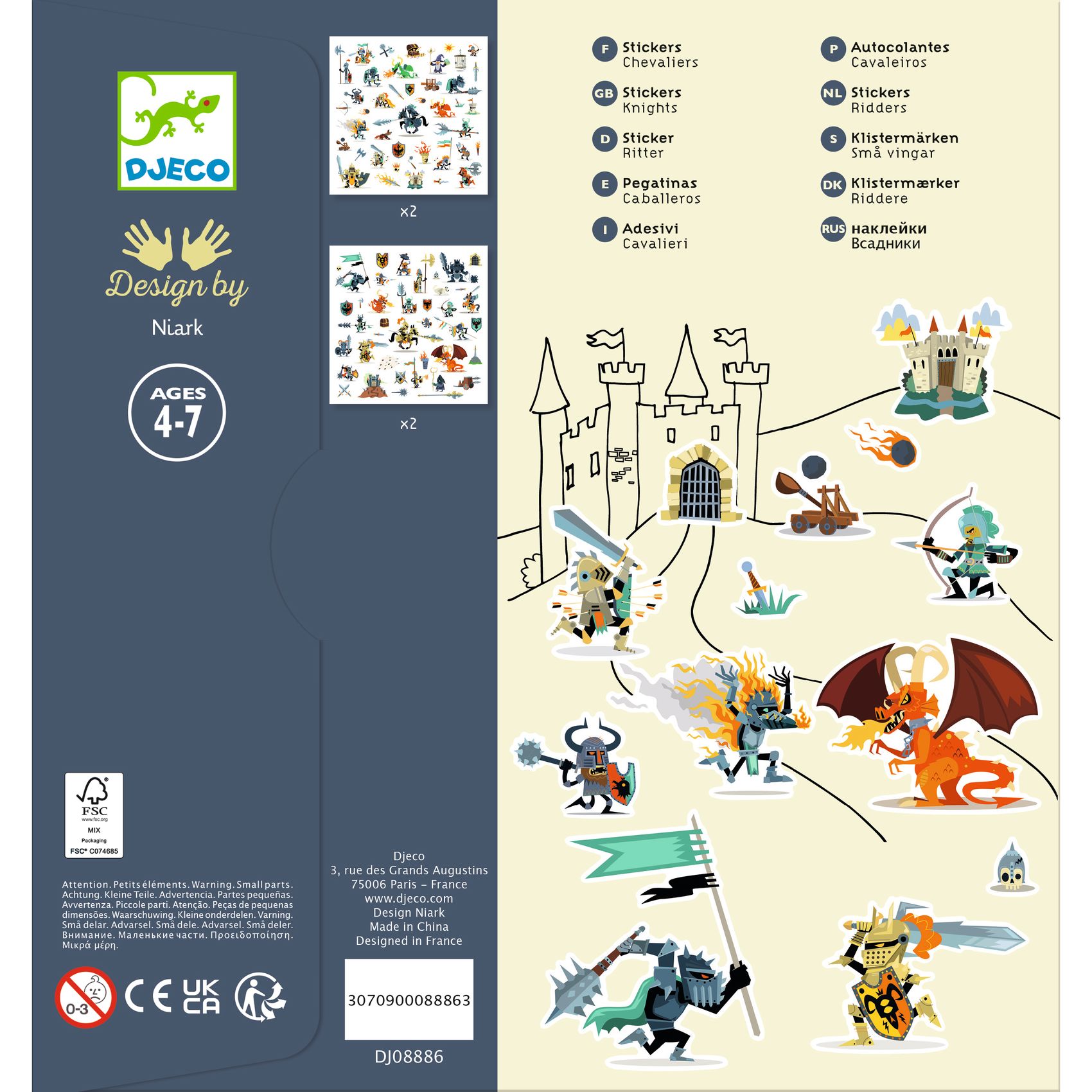 Matricák - Bátor lovagok - Knights