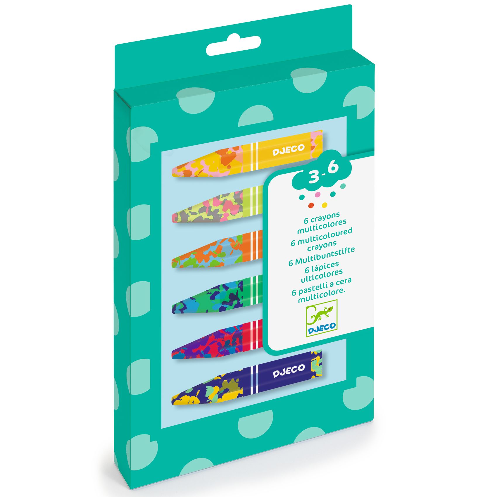 Viaszkréta készlet - 6 kréta kölönböző színekből összeállítva - 6 multicoloured crayons