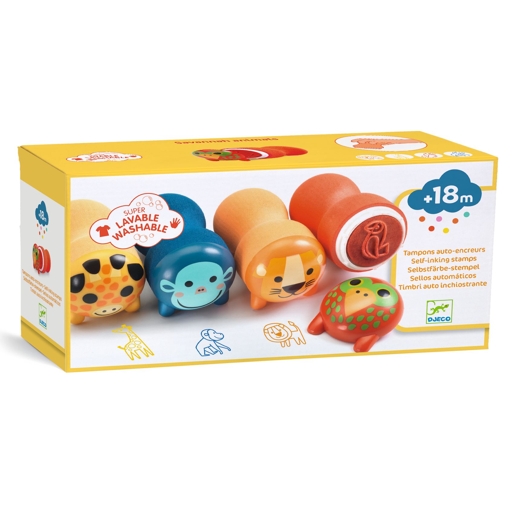 Nyomdakészlet - Szafari - Stamps for little ones - Safari animals