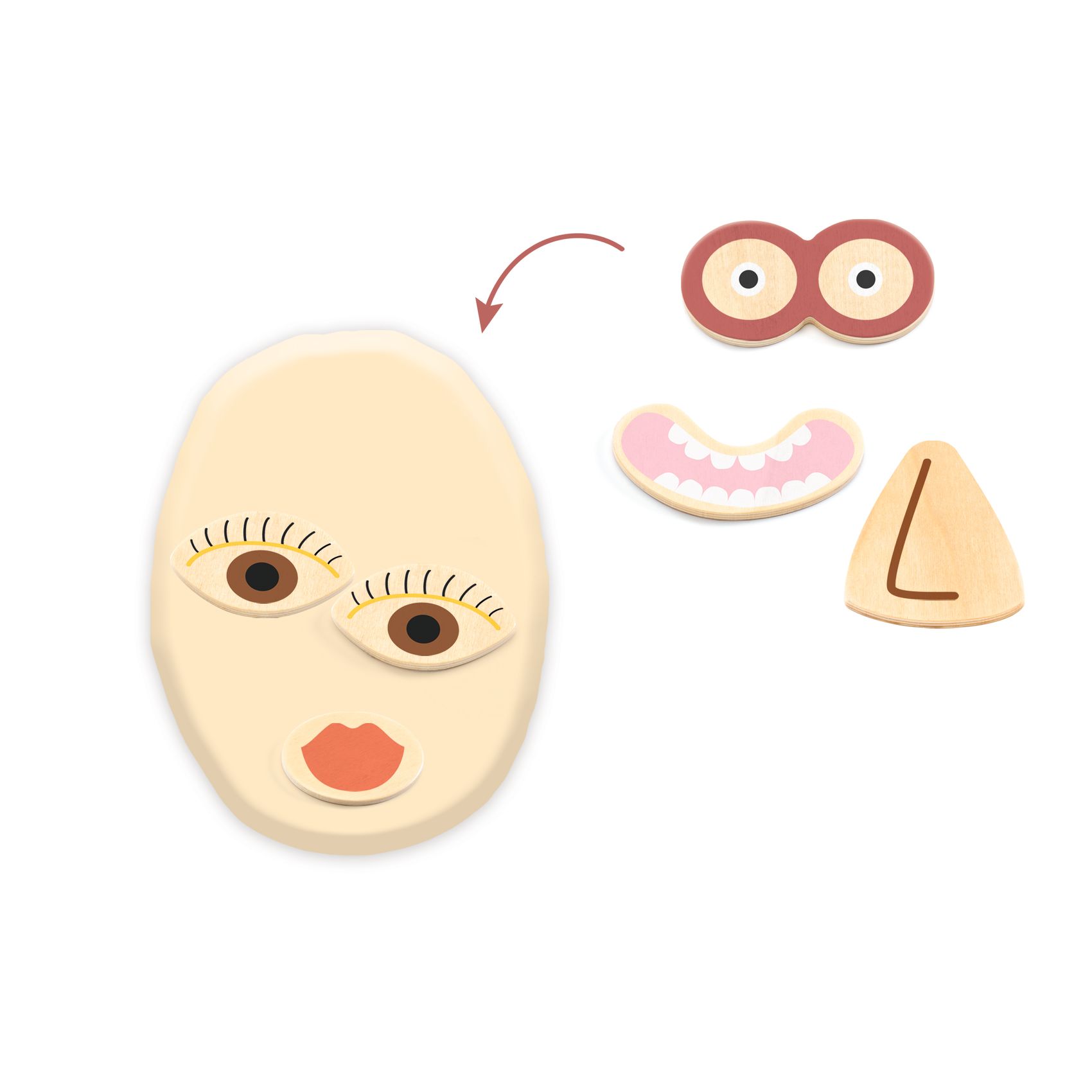 Gyurmaformázó készlet - Arcok - Myplastipeople