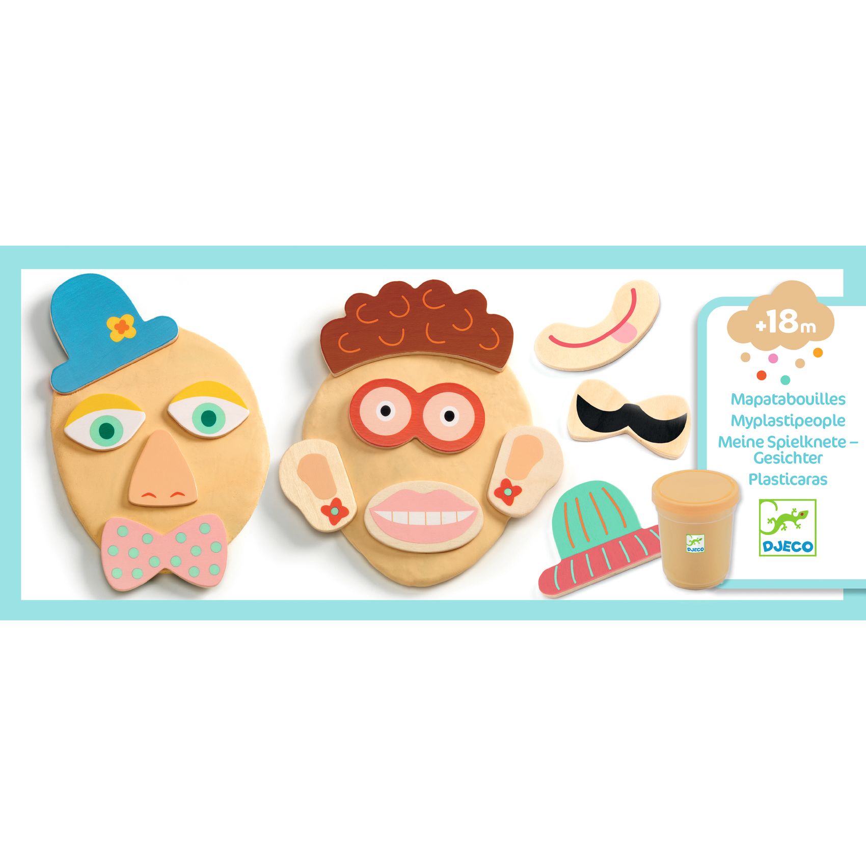 Gyurmaformázó készlet - Arcok - Myplastipeople