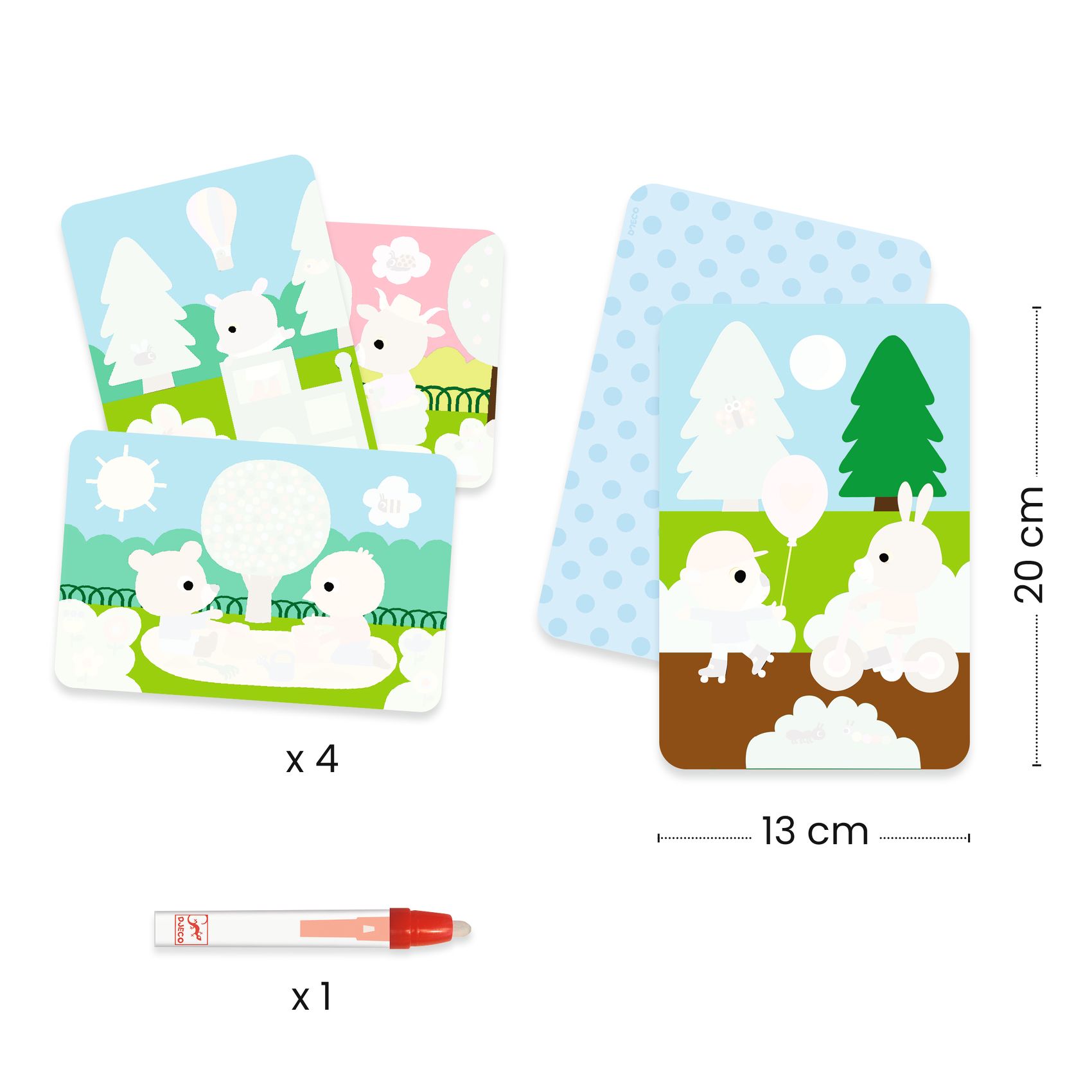 Vízzel színező készlet - Játszótéren - In the park