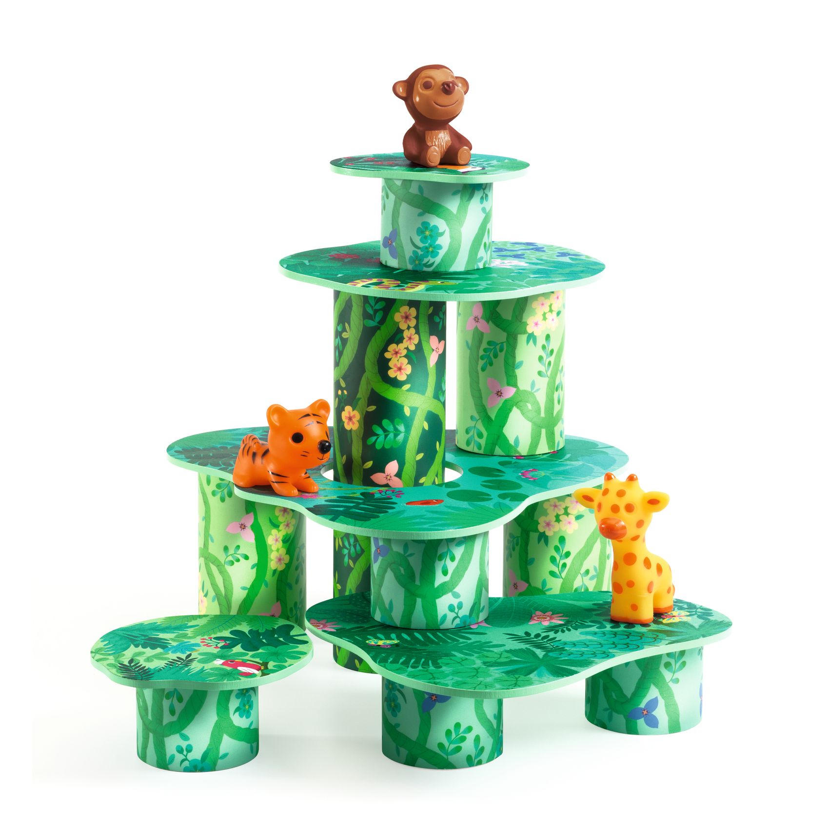 Toronyépítő játék - Dzsungel játszótér - TopaniTube