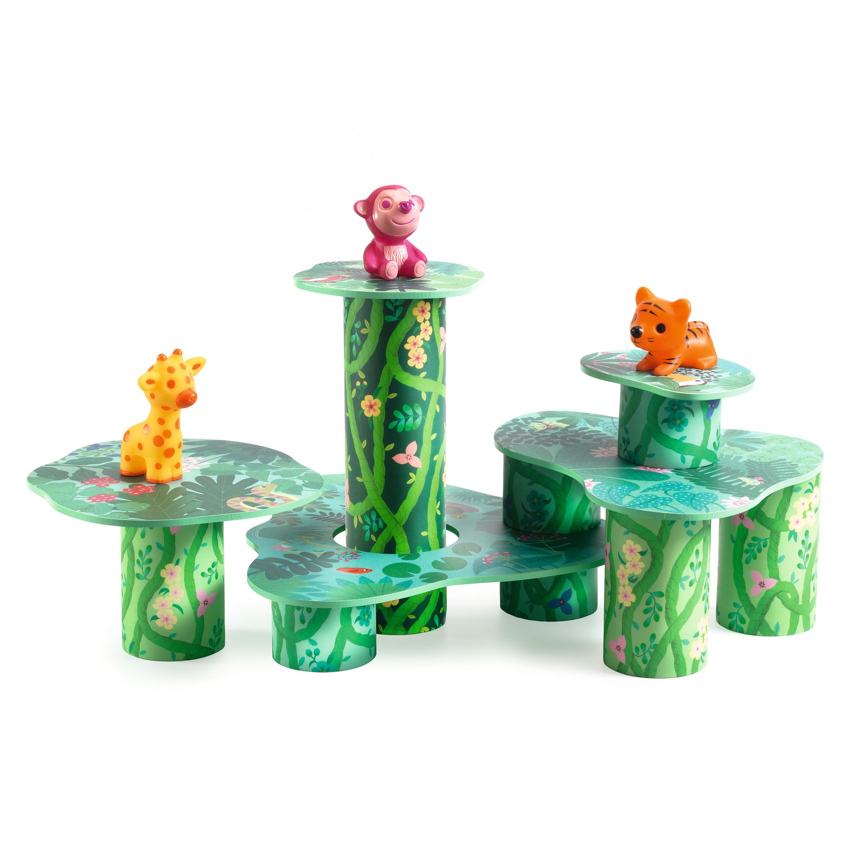 Toronyépítő játék - Csövek és lemezek - TopaniTube