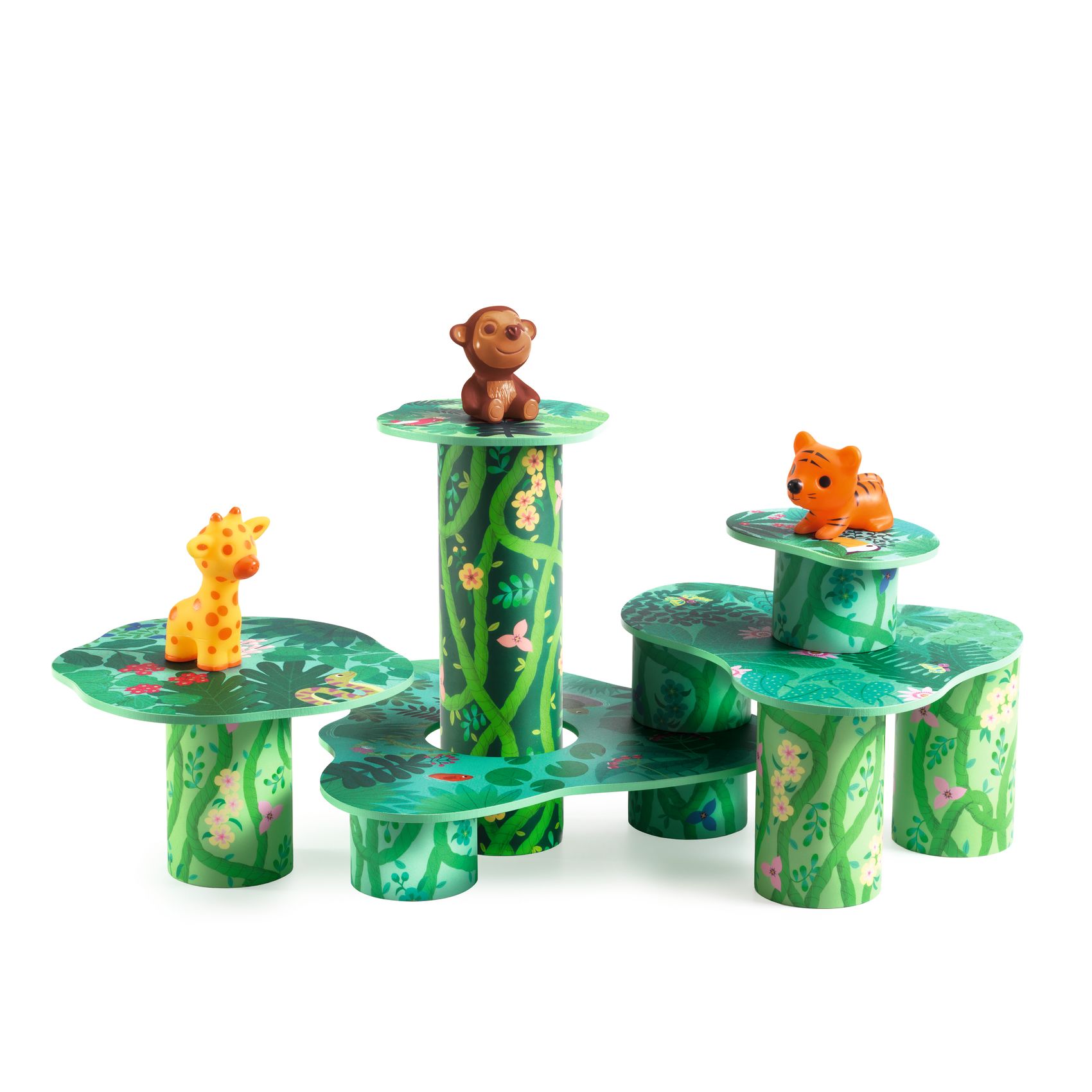 Toronyépítő játék - Dzsungel játszótér - TopaniTube