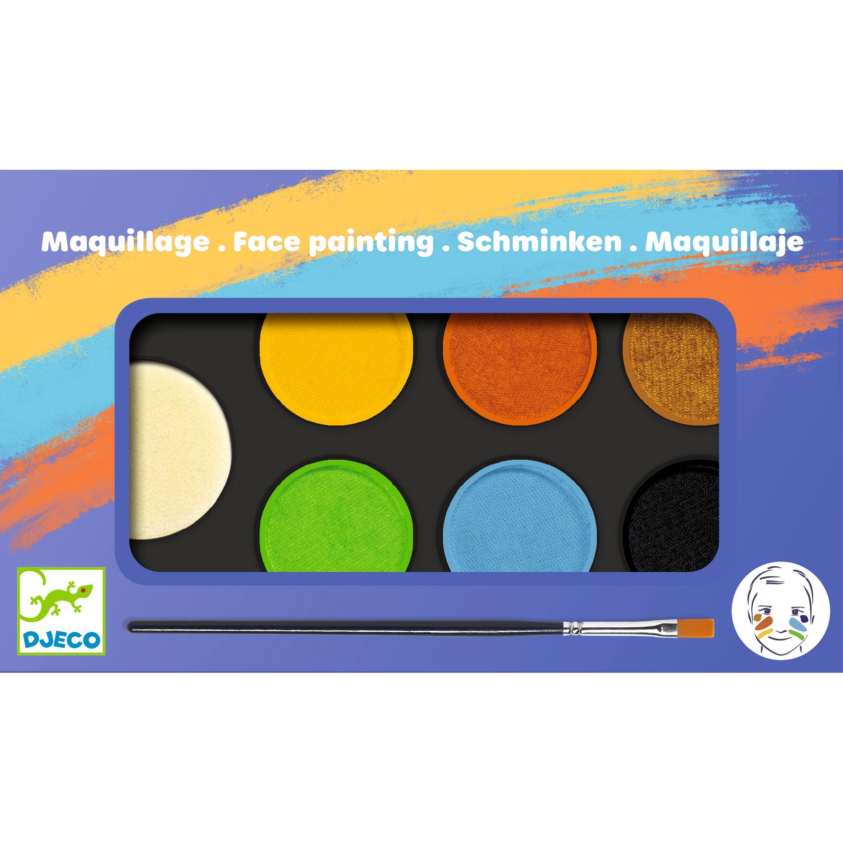 Arcfesték - 6 természet szín - Palette 6 colours - Nature