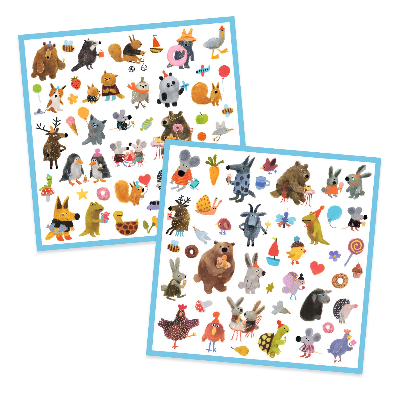 Matricák - Bundás barátok - Fluffy friends