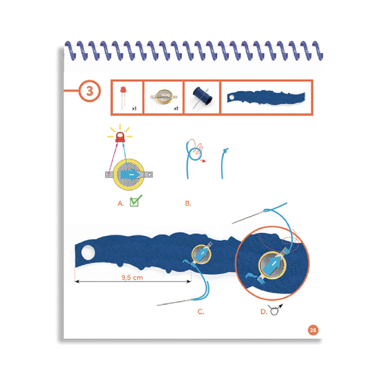 E-textil műhely - Csillagfény karkötő - Nova