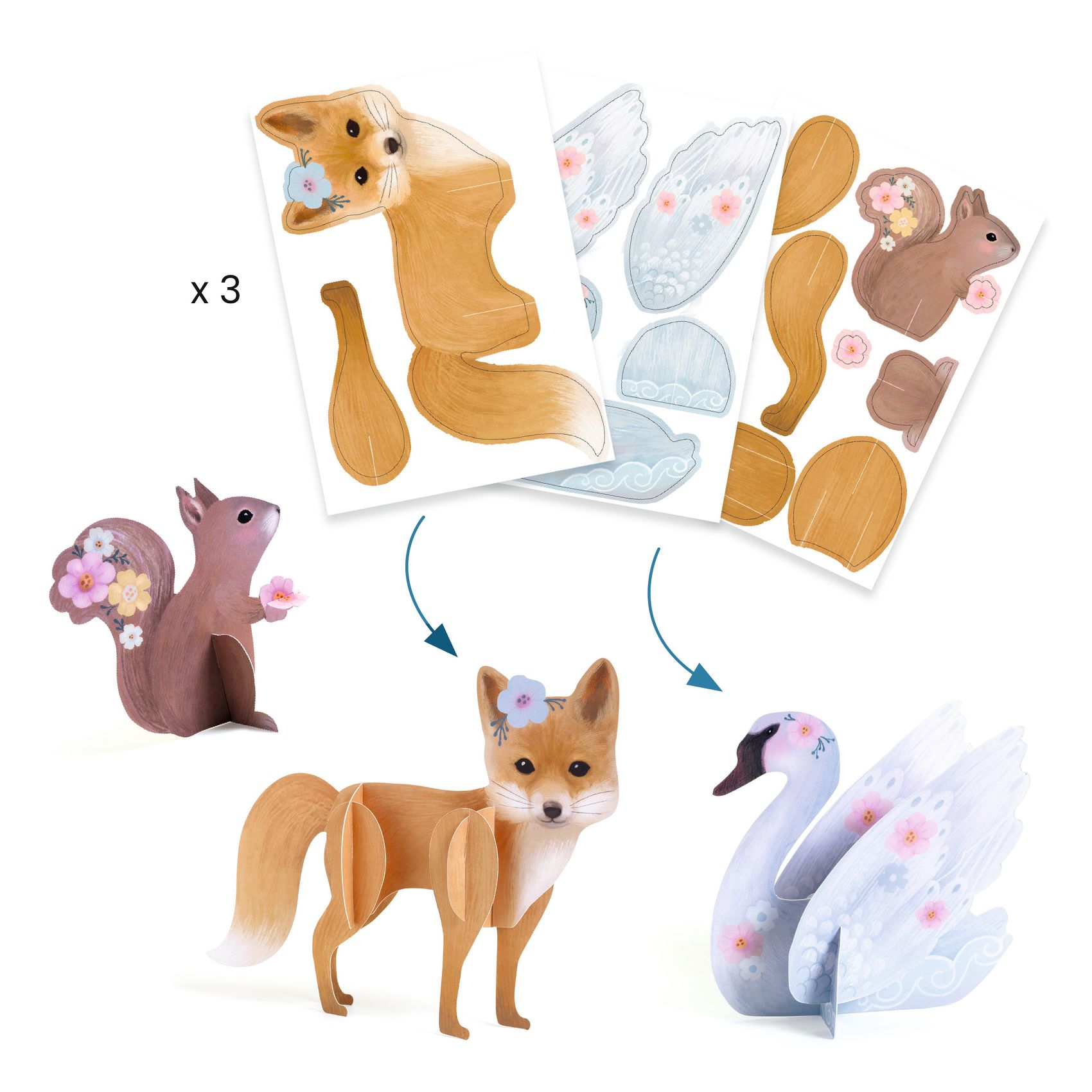 Kreatív műhely - 6 technika 1 dobozban - Bájos bolyhos - Fluffy box