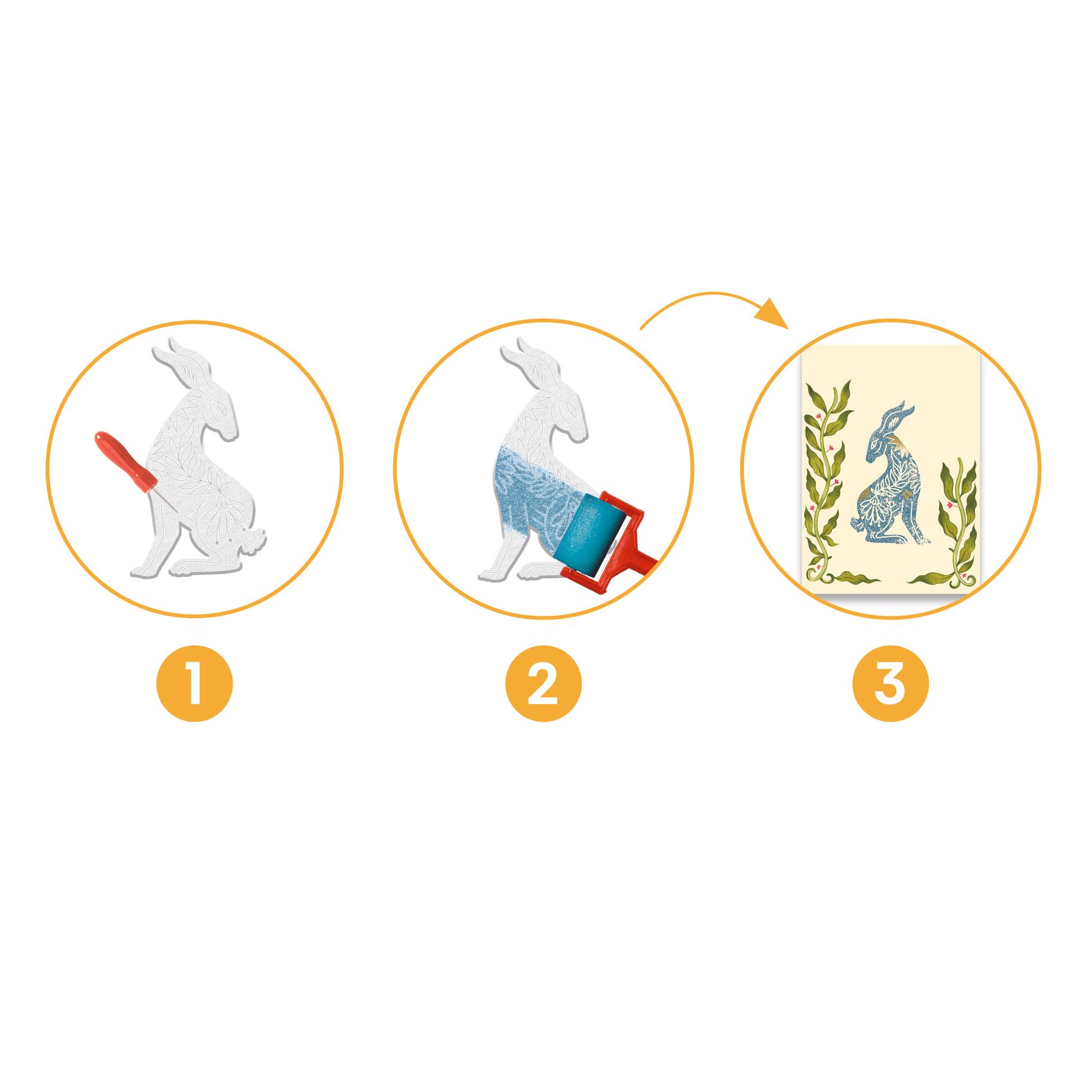 Művészeti műhely - Nyomat készítés, golgotavirág - Passionflower