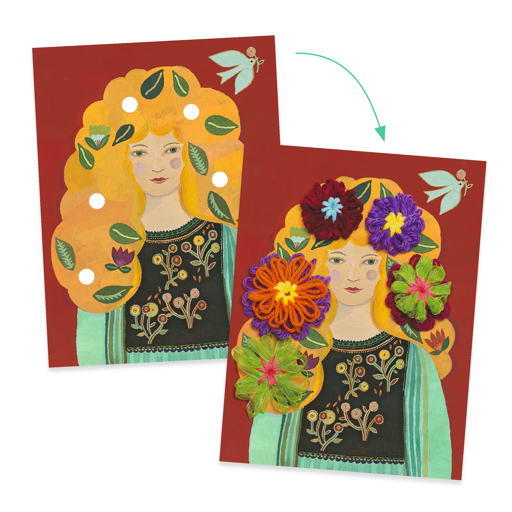 Művészeti műhely - Hajkoronák díszítése virágszövéssel - A hemisphere in your hair