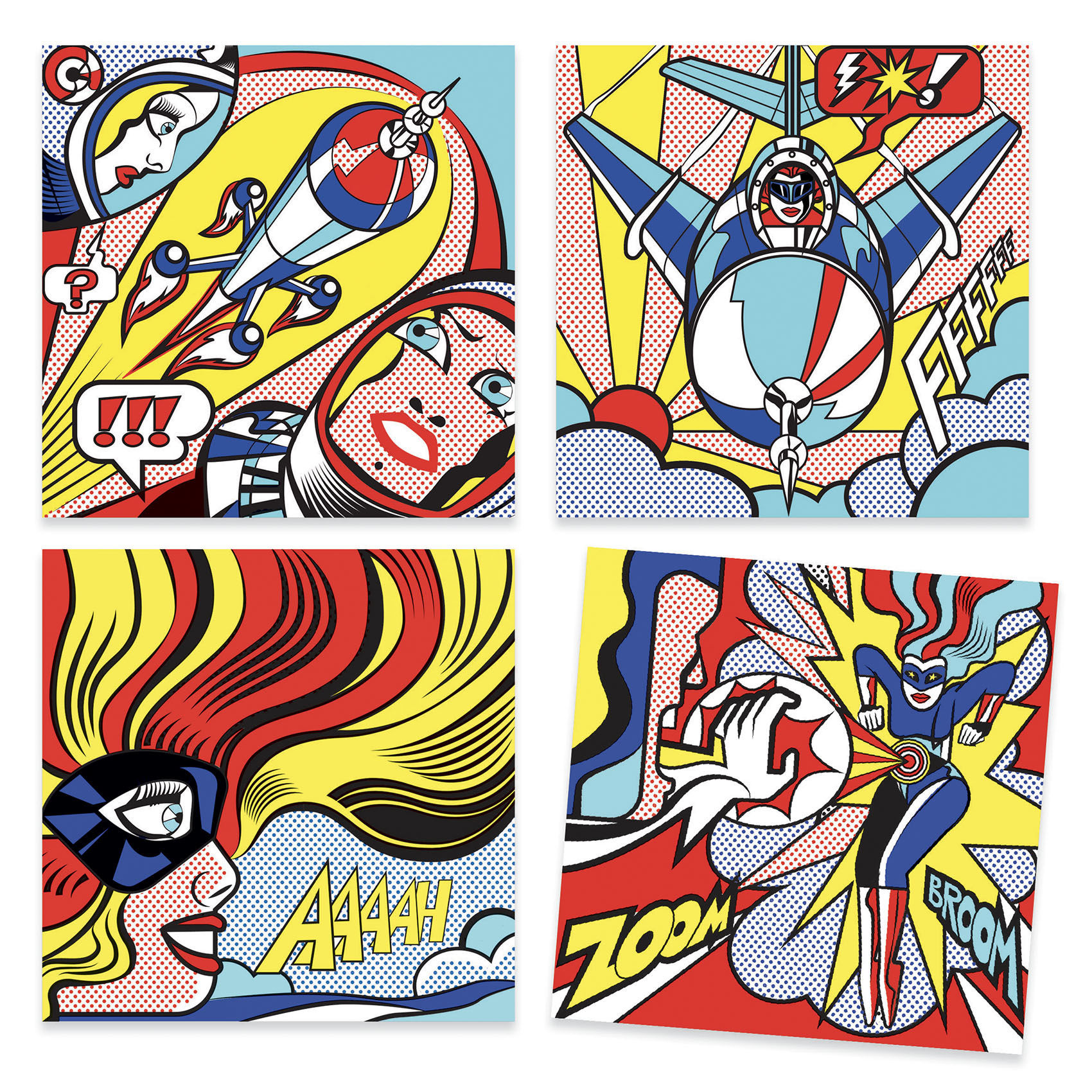 Művészeti műhely - Szuperhősök - Inspired by Roy Lichtenstein - Superheroes