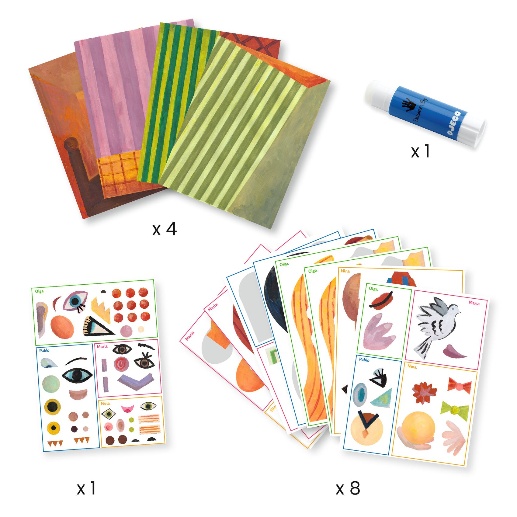 Művészeti műhely - Kubus fejek - Inspired by Pablo Picasso - Square Heads