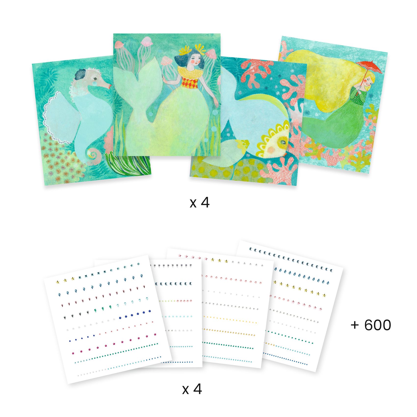 Gyémántszemes strassz képkészítés - Hullámzó víz - Watery waves