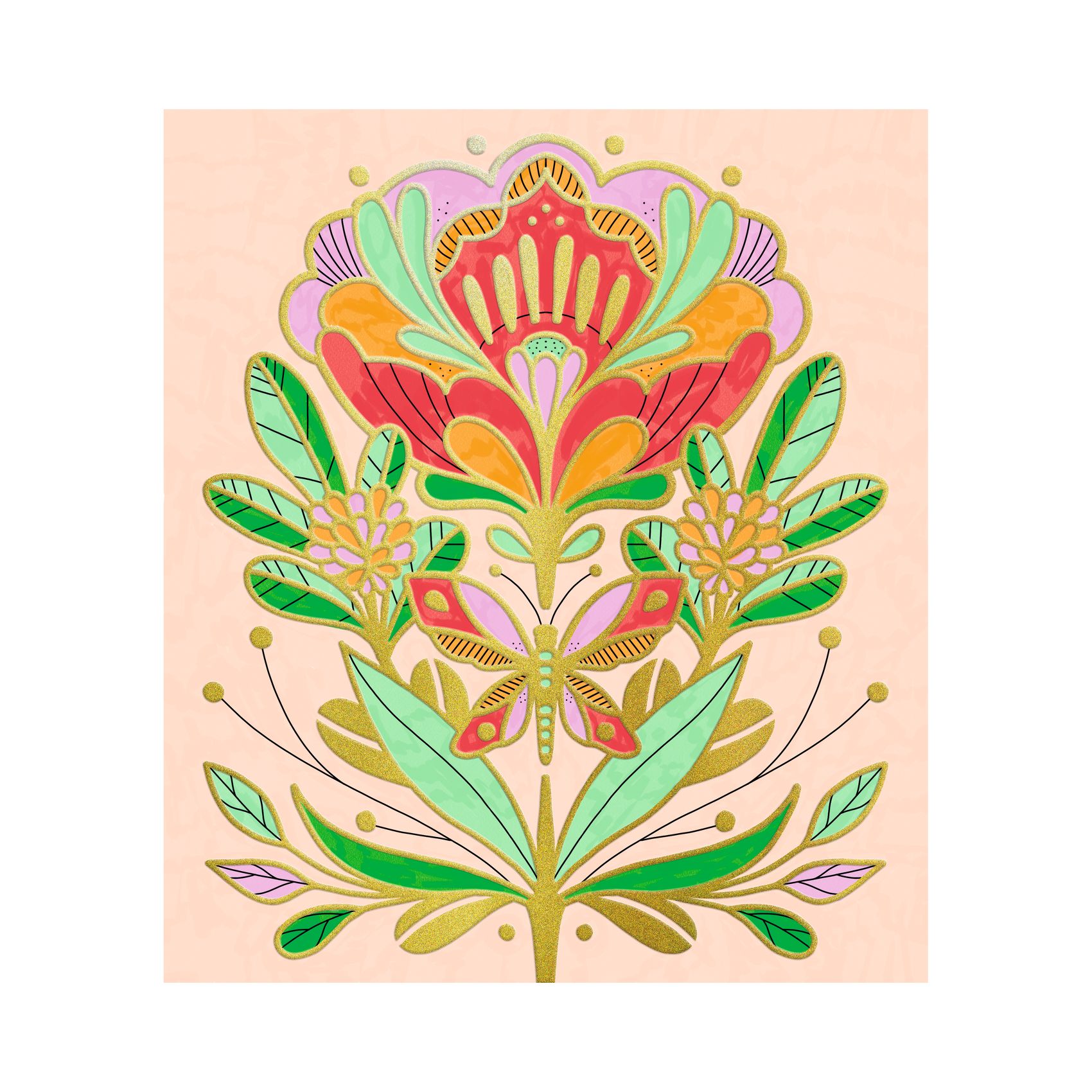 Artistic Color - Színező - Virágmandala - Flora