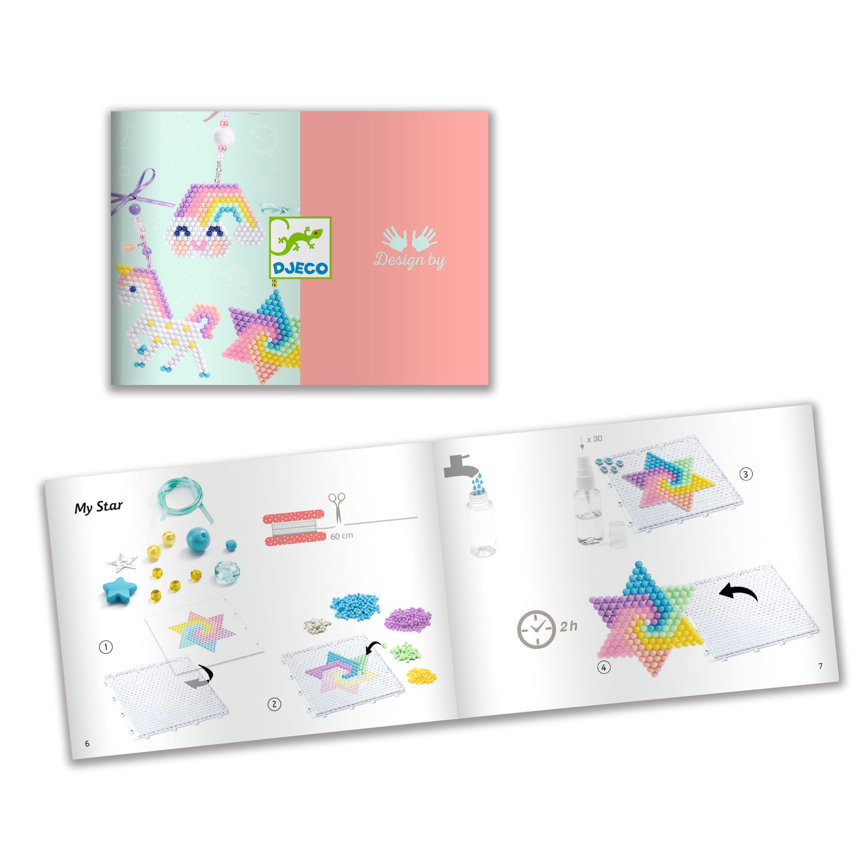 Artistic Aqua - Gyöngyből kép - Rainbow