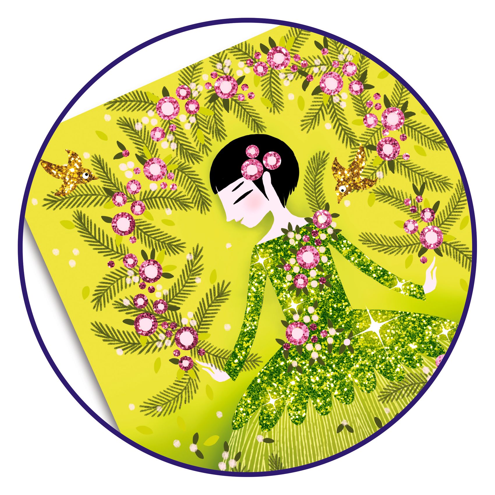 Csillámkép készítés - Csillogó ruhák - Glitter dresses