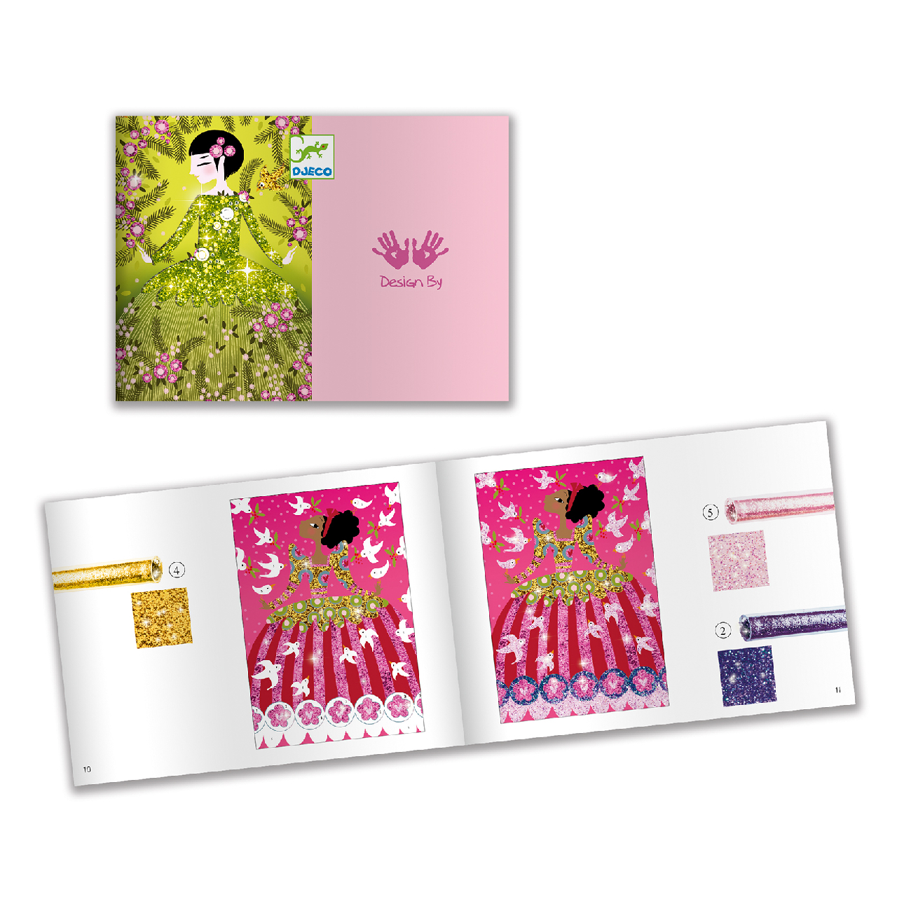 Csillámkép készítés - Csillogó ruhák - Glitter dresses