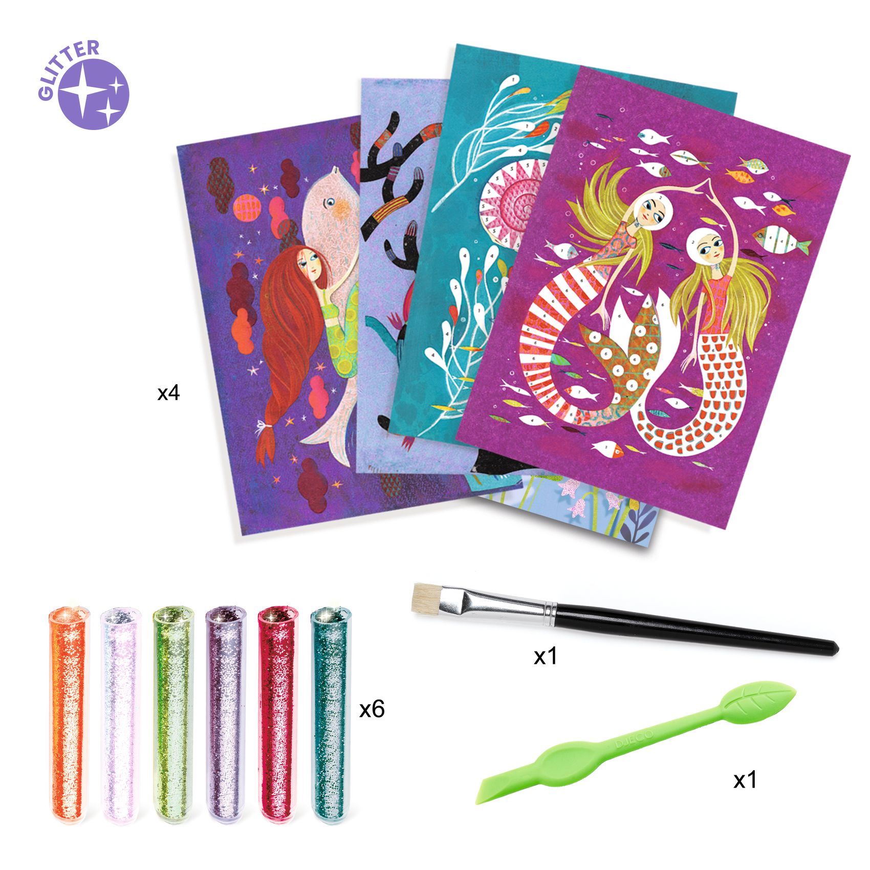 Csillámkép készítés - Sellők - Mermaids