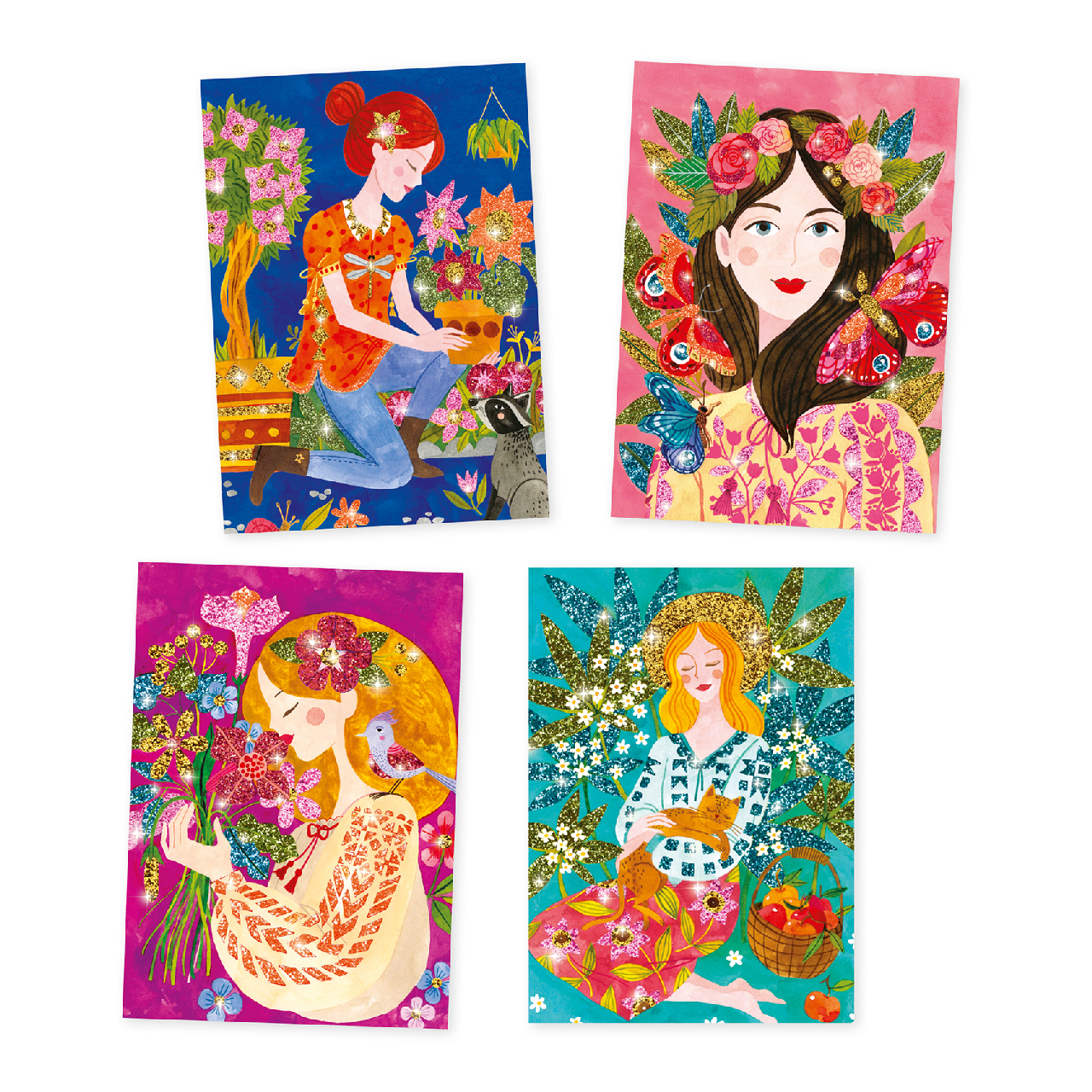 Csillámkép készítés - A virágok illata - The scent of flowers