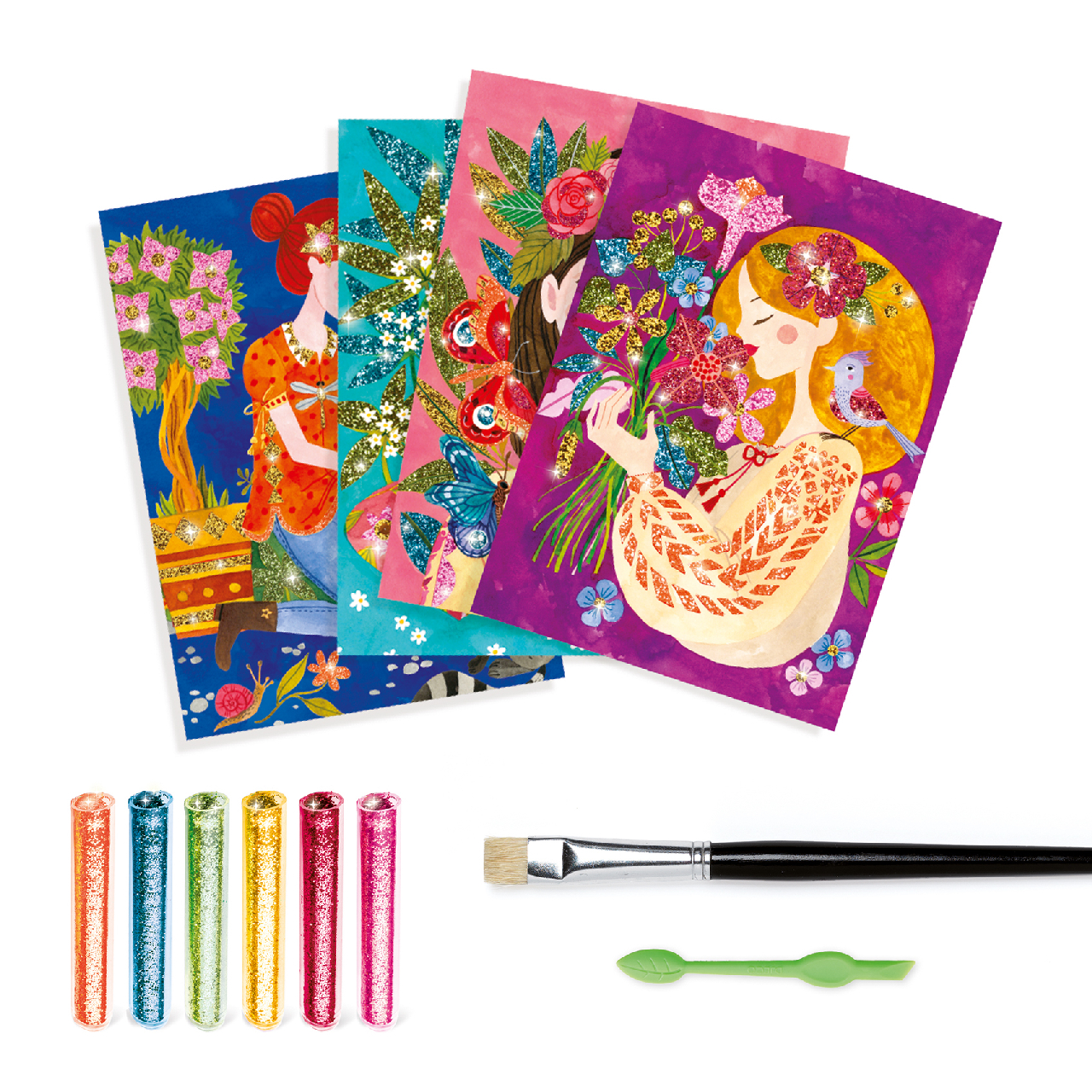 Csillámkép készítés - A virágok illata - The scent of flowers