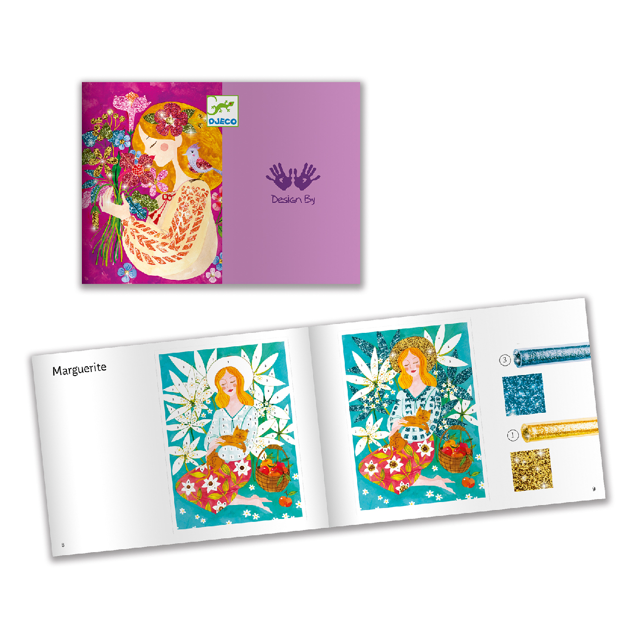 Csillámkép készítés - A virágok illata - The scent of flowers