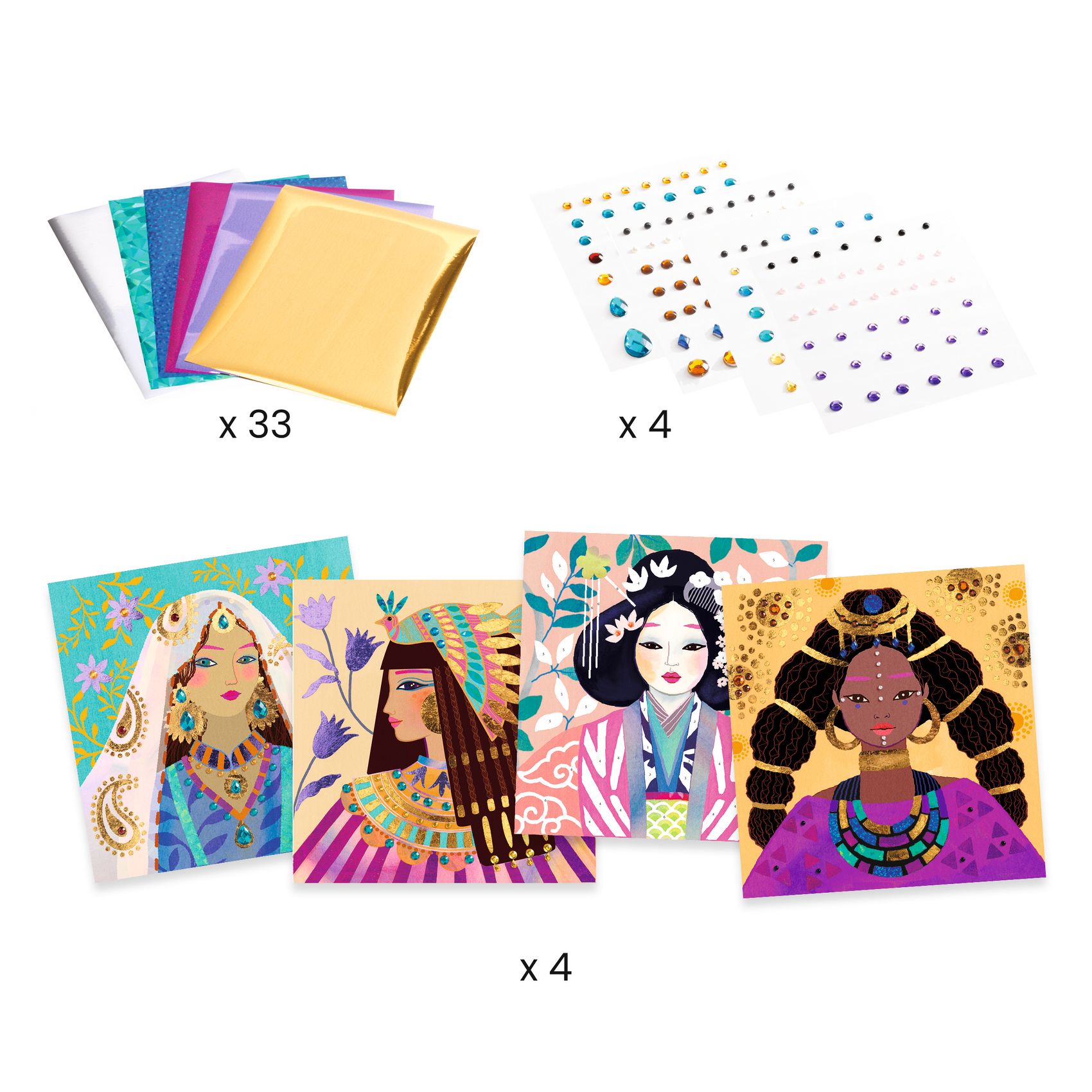 Fémfóliás színezés - Értékes ékszerek - Precious jewels