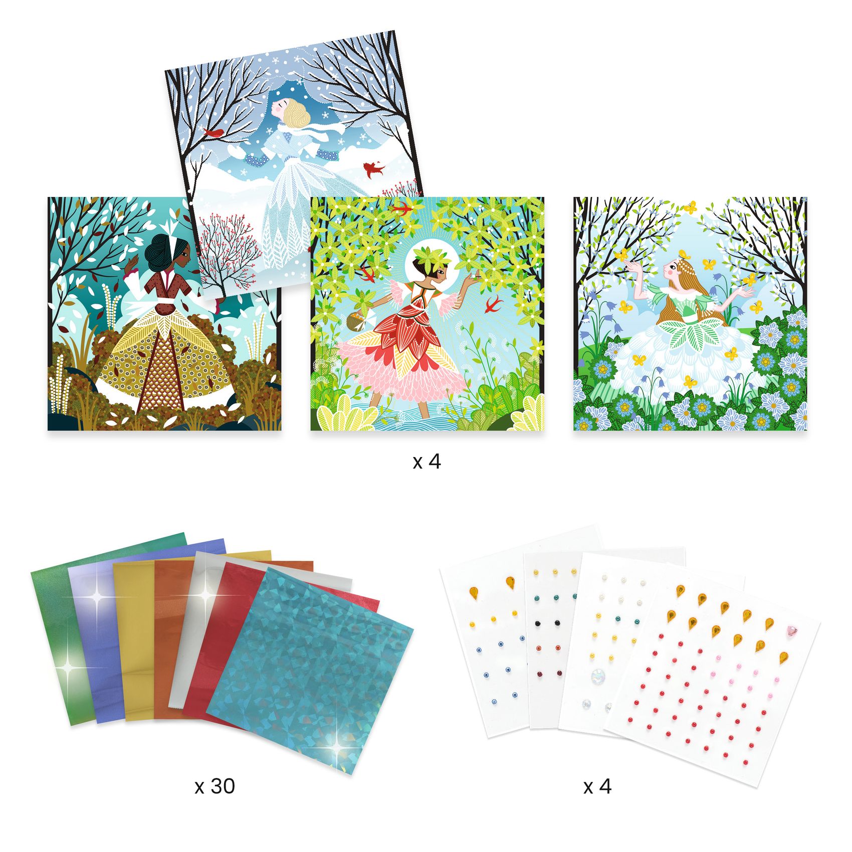 Fémfóliás színezés - Évszakok ruhái - Dresses in seasonal colours